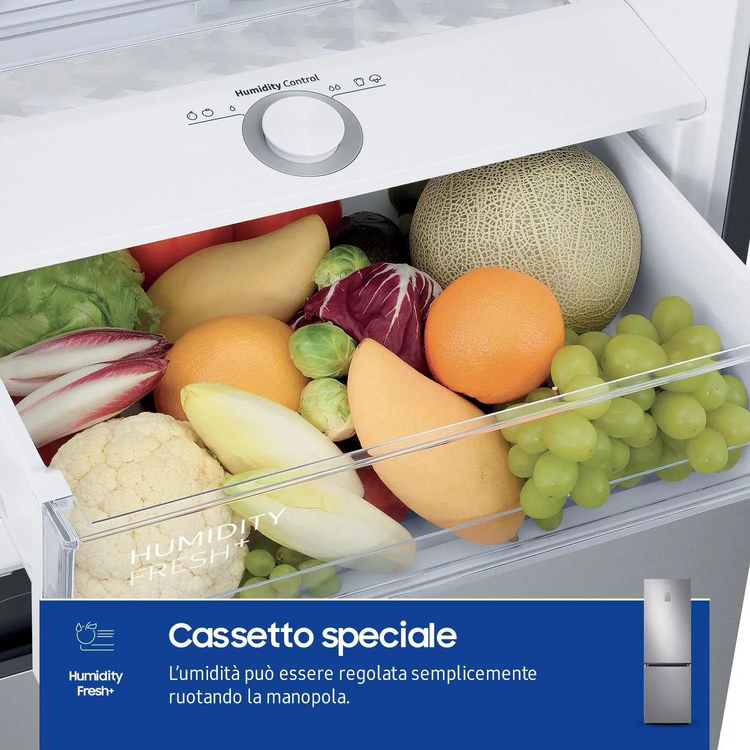 Samsung EcoFlex AI RB34C775CS9/EF Frigorifero Combinato, SpaceMax, Total No Frost, 344 L, Metal Inox - immagine 5