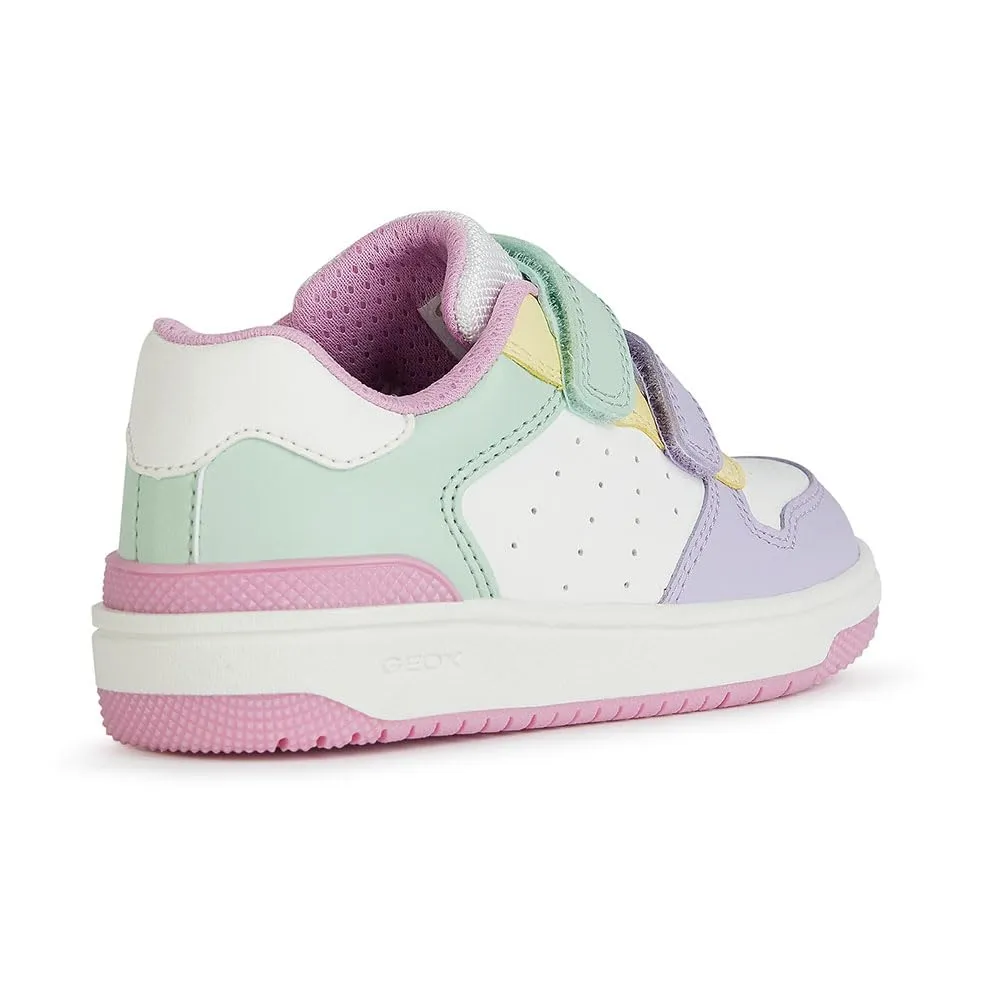 Geox Ragazza J Washiba Girl B Sneaker - Bianco/Multicolore - 32 EU - immagine 6