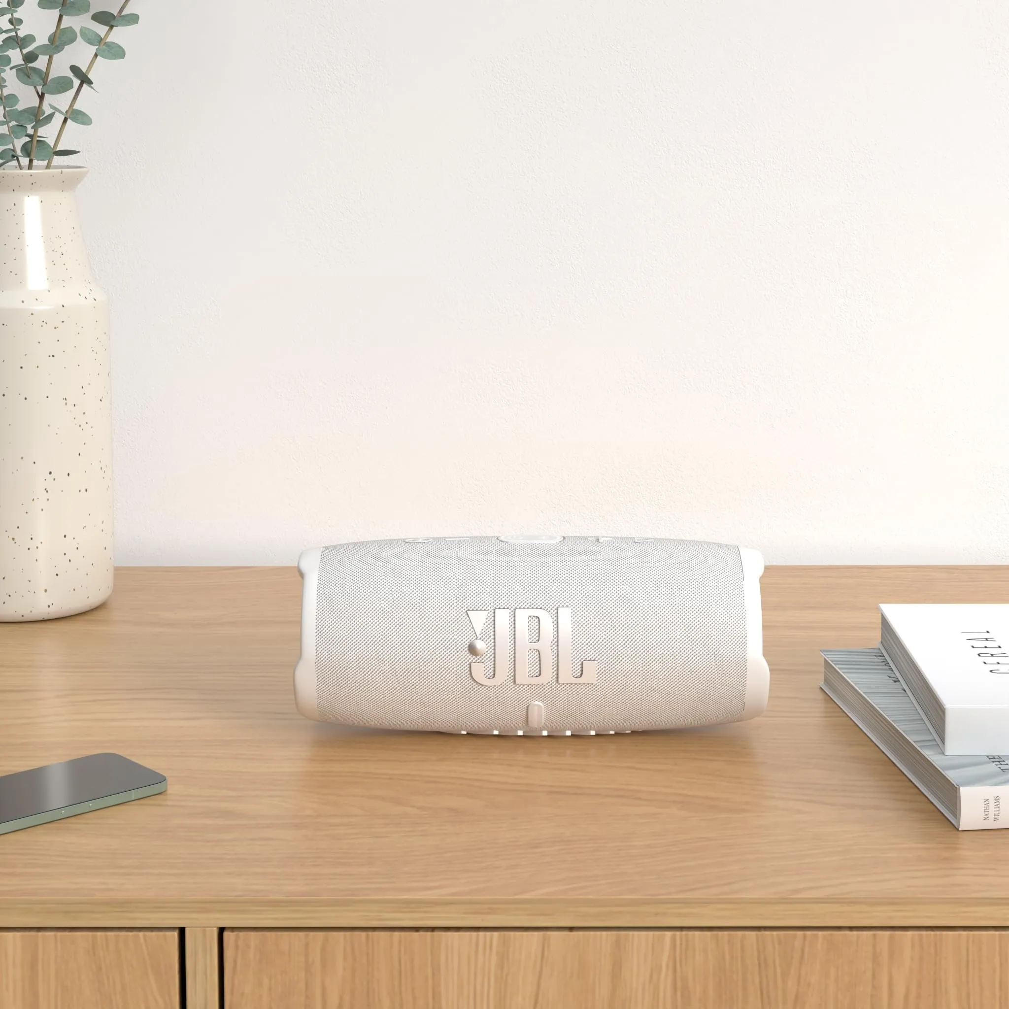 JBL Charge 5 Altoparlante Bluetooth Portatile Impermeabile IP67, Bianco - immagine 2