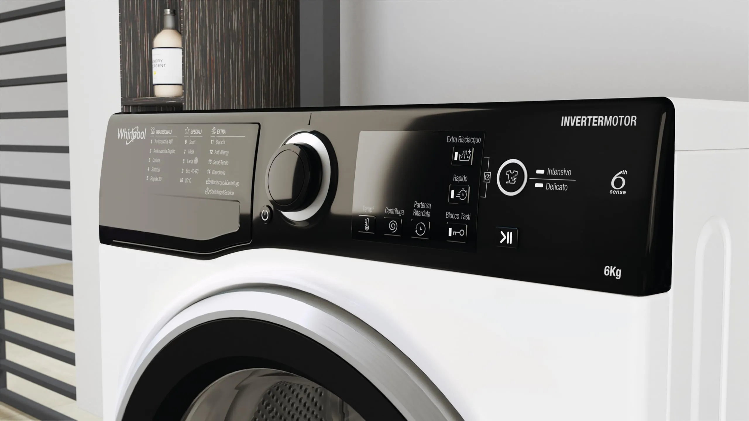 Whirlpool WSB 624 S IT Lavatrice 6kg Carica Frontale 1200 Giri/Min Classe C - immagine 6