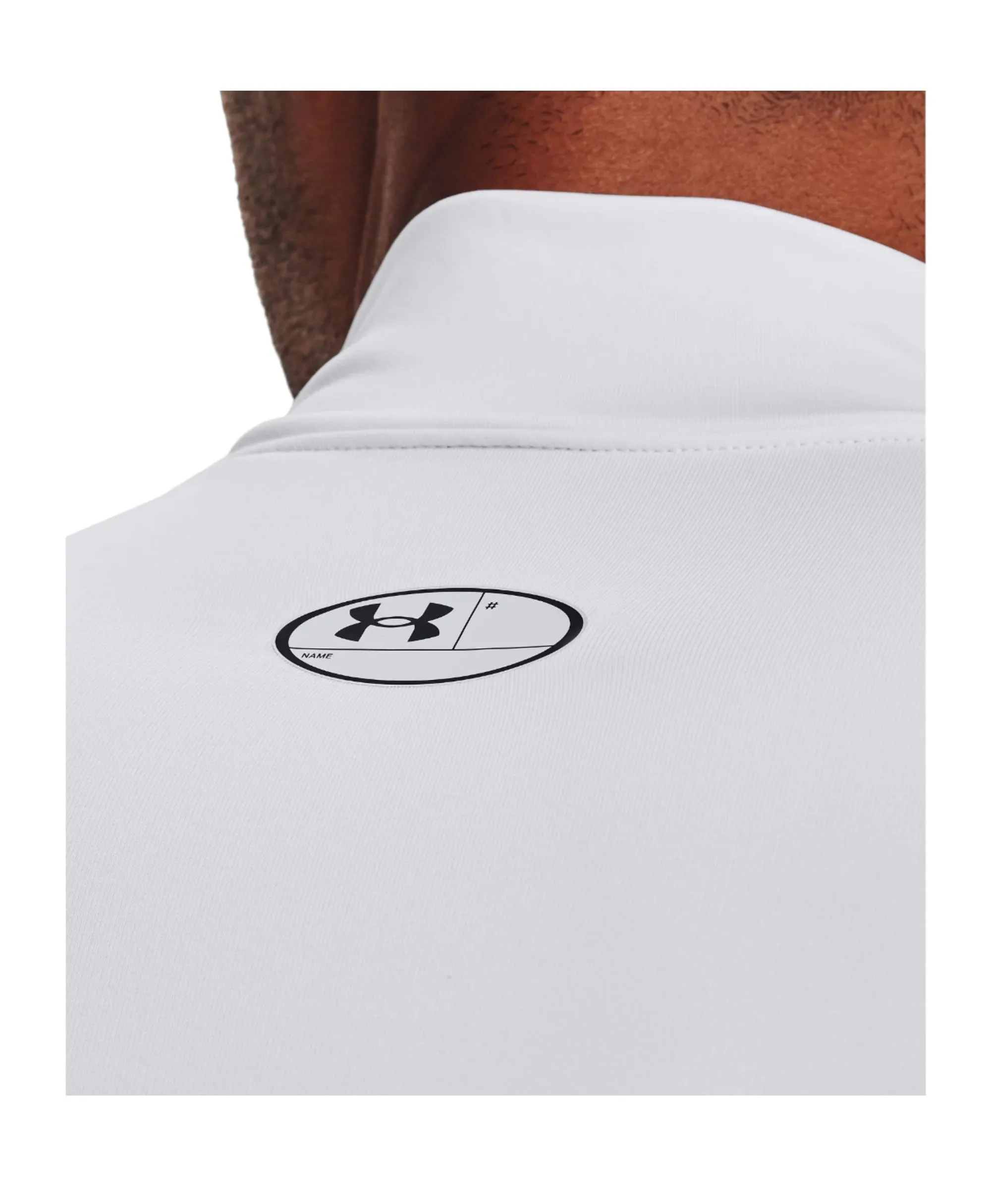 Under Armour ColdGear Armour Mock Long Sleeve Men's Shirt, White, L Tall - immagine 3