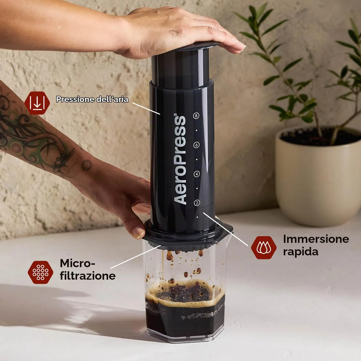 AeroPress Original XL Coffee Press - immagine 2