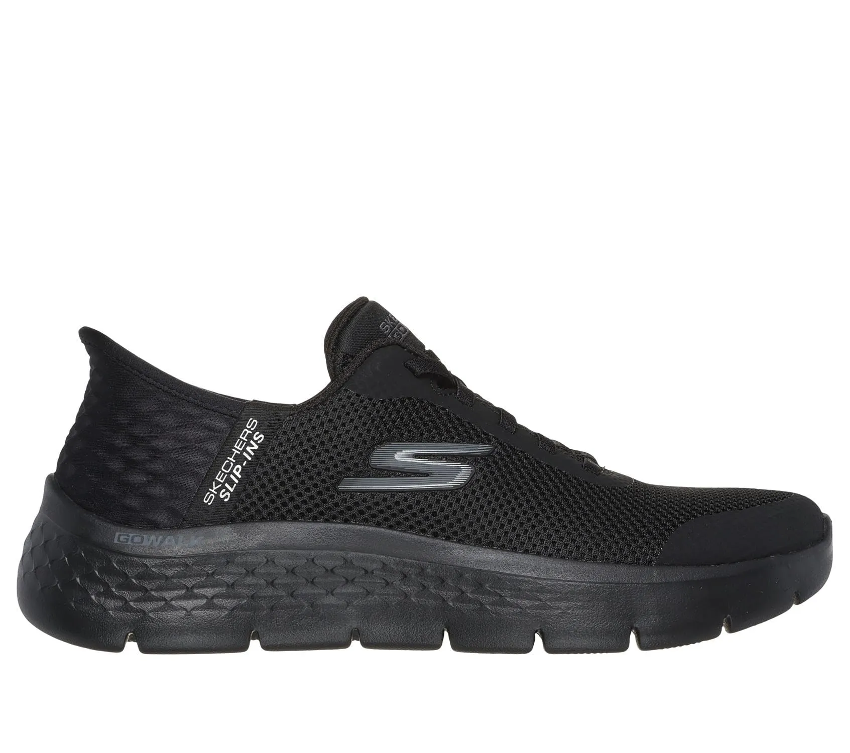 Skechers Go Walk Flex Grand Entry Slip-in Trainers, Black, 39 EU Larga - immagine 2