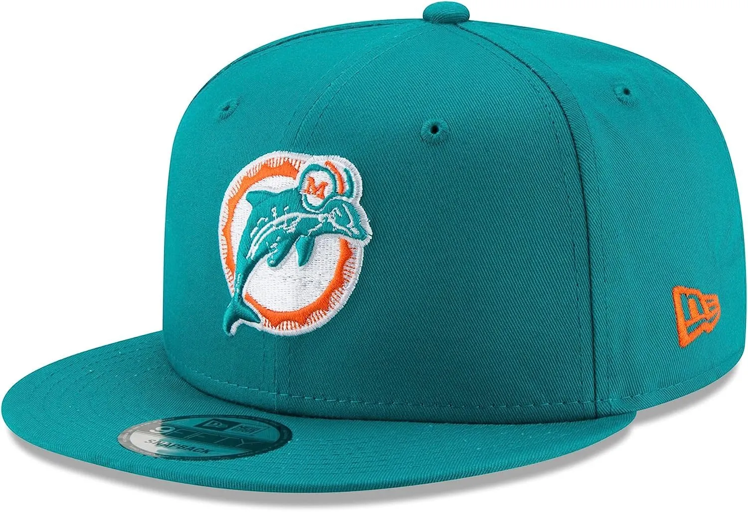 New Era NBA 9Fifty Snapback Cappellino da uomo, Miami Dolphins Logo Storico, Taglia Unica - immagine 1