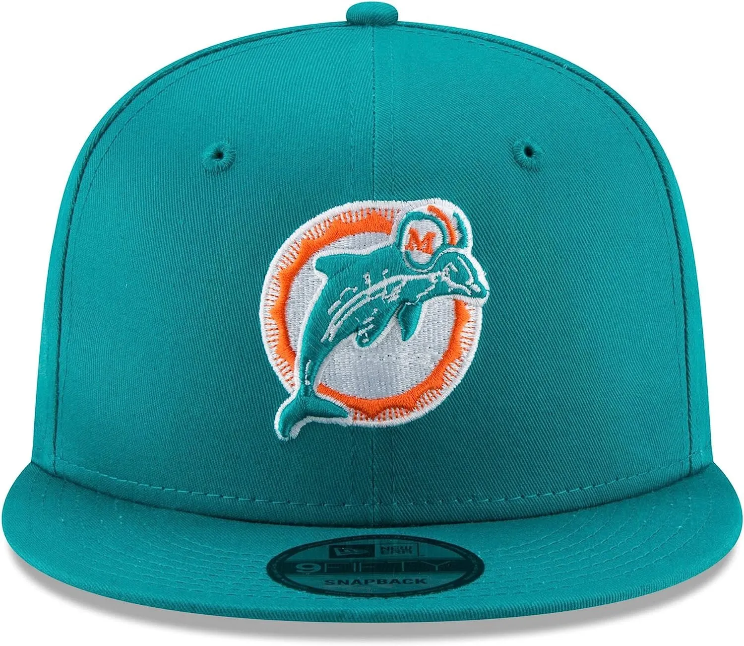 New Era NBA 9Fifty Snapback Cappellino da uomo, Miami Dolphins Logo Storico, Taglia Unica - immagine 2