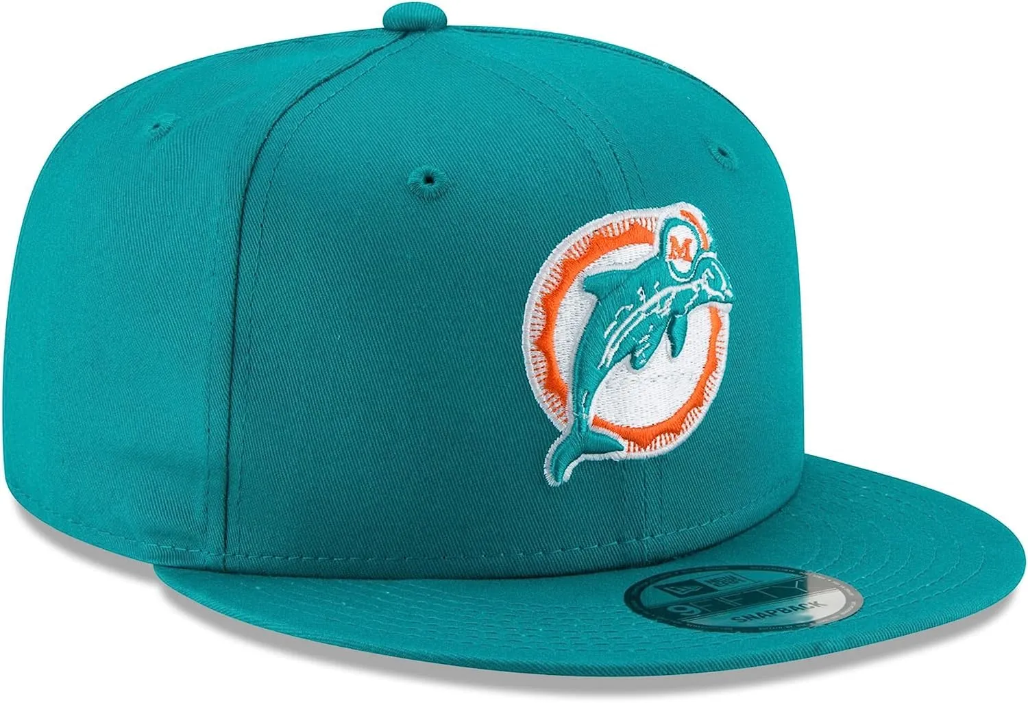 New Era NBA 9Fifty Snapback Cappellino da uomo, Miami Dolphins Logo Storico, Taglia Unica - immagine 3