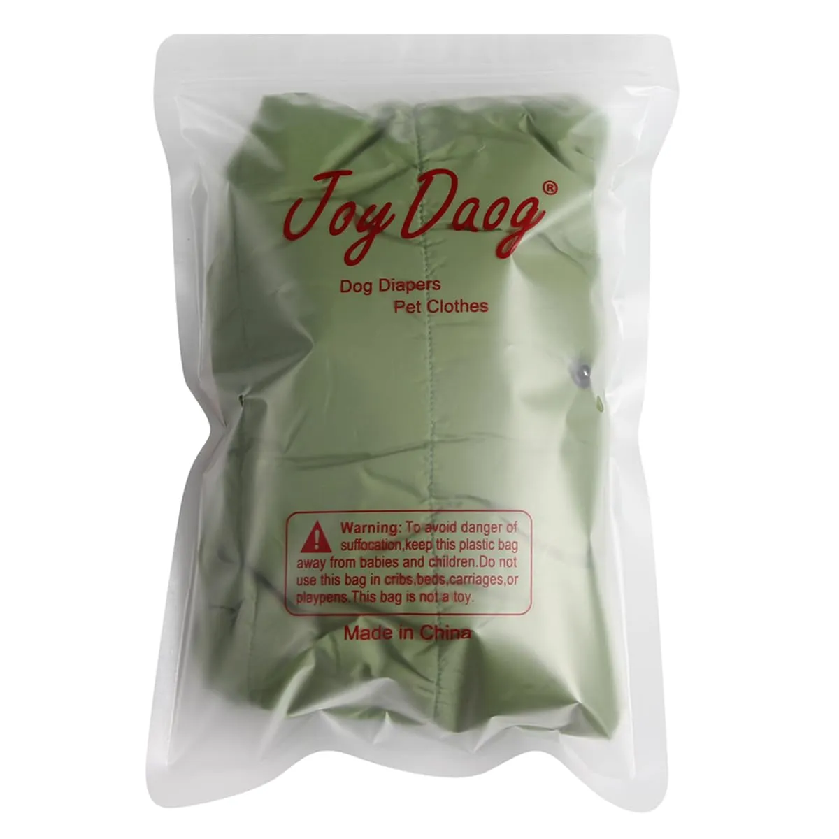 JoyDaog Cappottino invernale per cani con cappuccio e fodera in pile, Verde, S - immagine 9