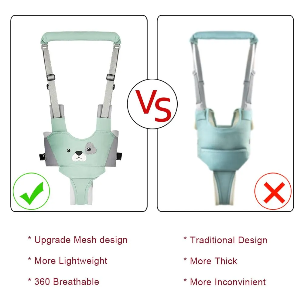 Vicloon Redini Primi Passi, Bretelle di Sicurezza e Assistente per Camminare per Bambino, Cintura Protettiva Sostegno Portatile (Verde) - immagine 3