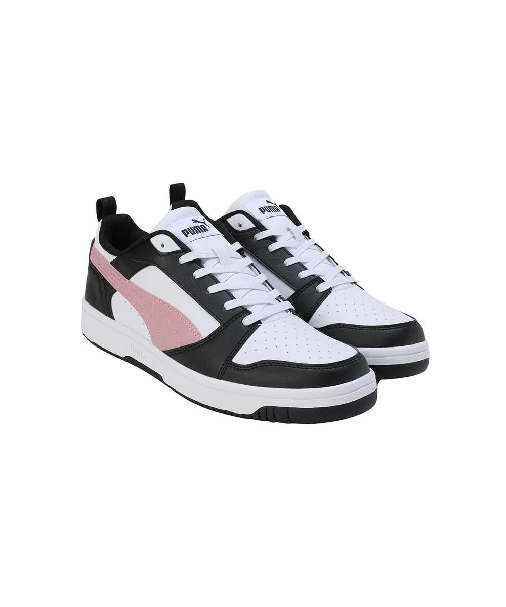 PUMA Rebound V6 Sneaker Basse, White Future Pink Black - immagine 7