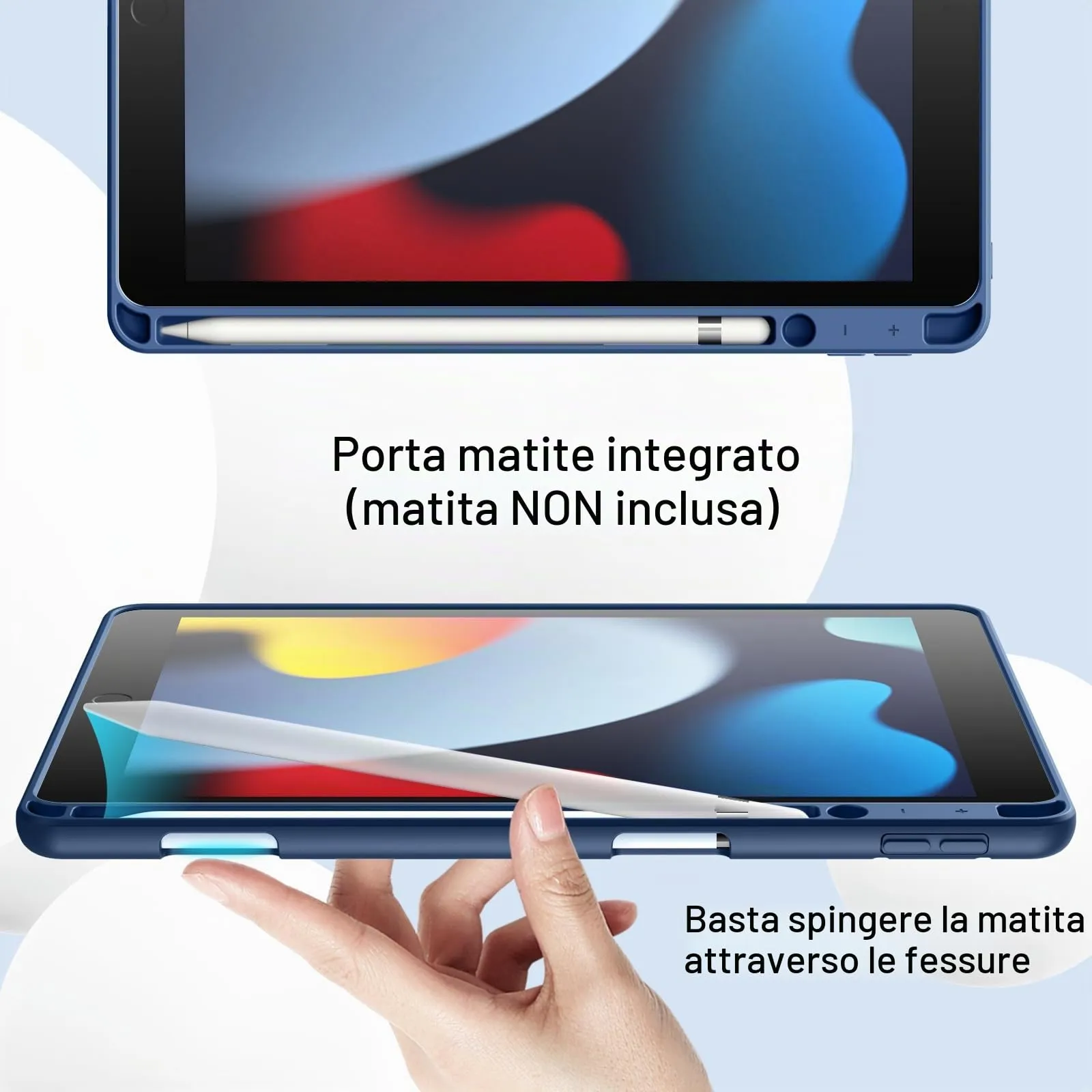 JETech Custodia per iPad 10,2" (9ª/8ª/7ª Gen), Navy - immagine 5