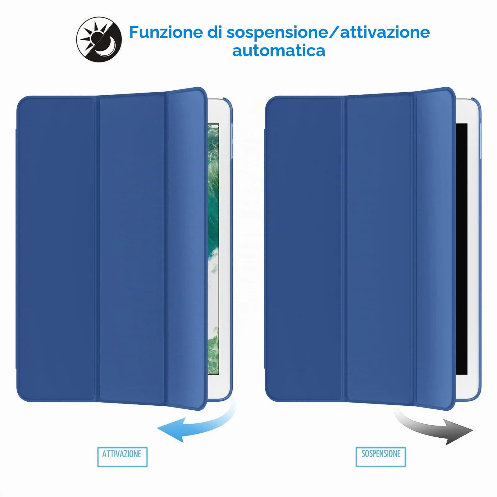 JETech Custodia per iPad 6ª/5ª Gen 9,7" (2018/2017), Navy - immagine 6