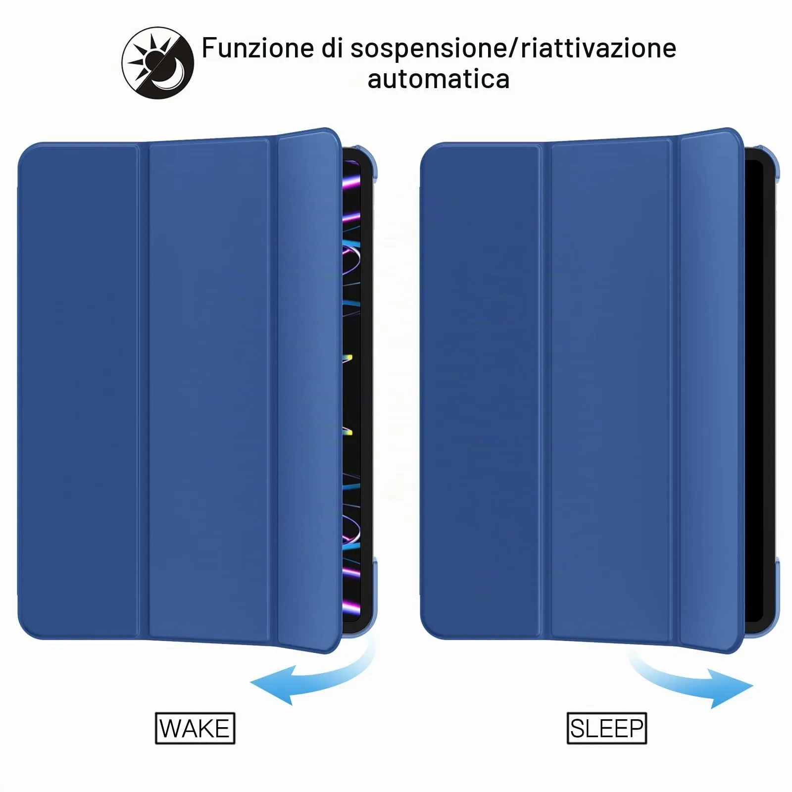 JETech Custodia per iPad Pro 11" (2022/2021/2020/2018), Navy - immagine 6