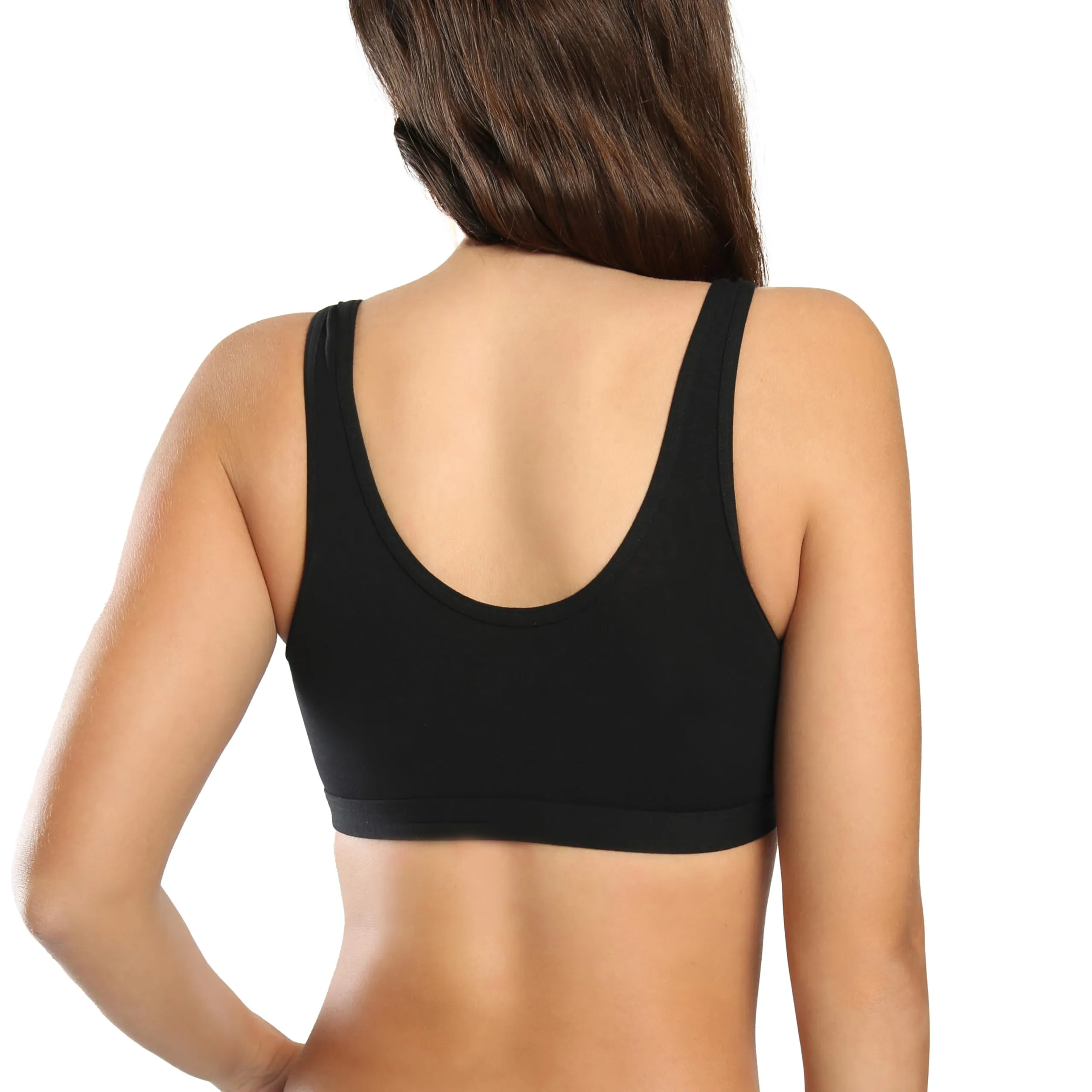 Cotonella Brassiere in Cotone Elasticizzato senza Ferretto - Nero, M - immagine 6