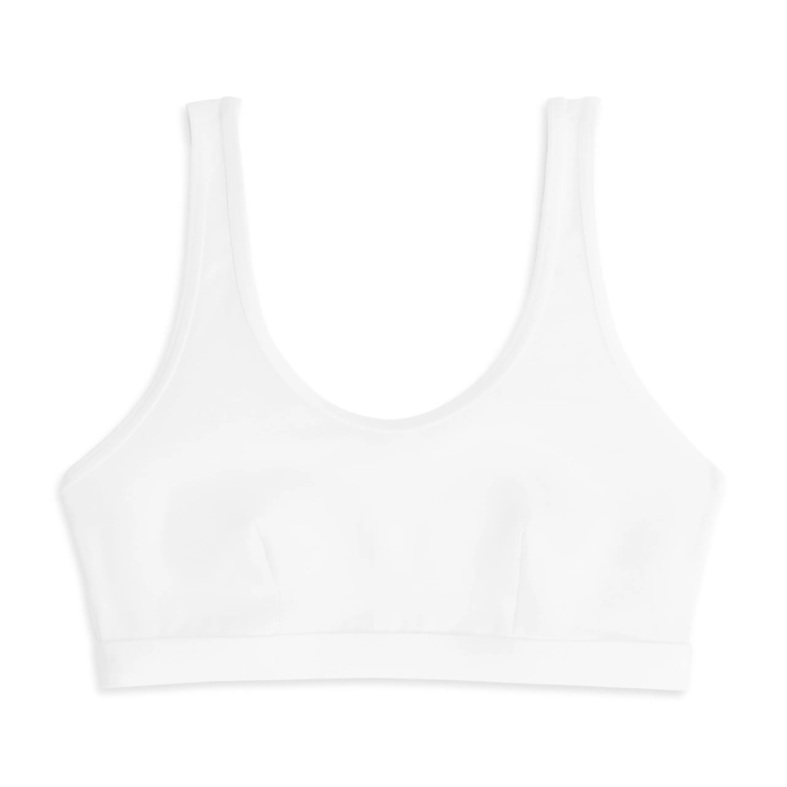 Cotonella Brassiere in Cotone Elasticizzato senza Ferretto - Bianco, M - immagine 2