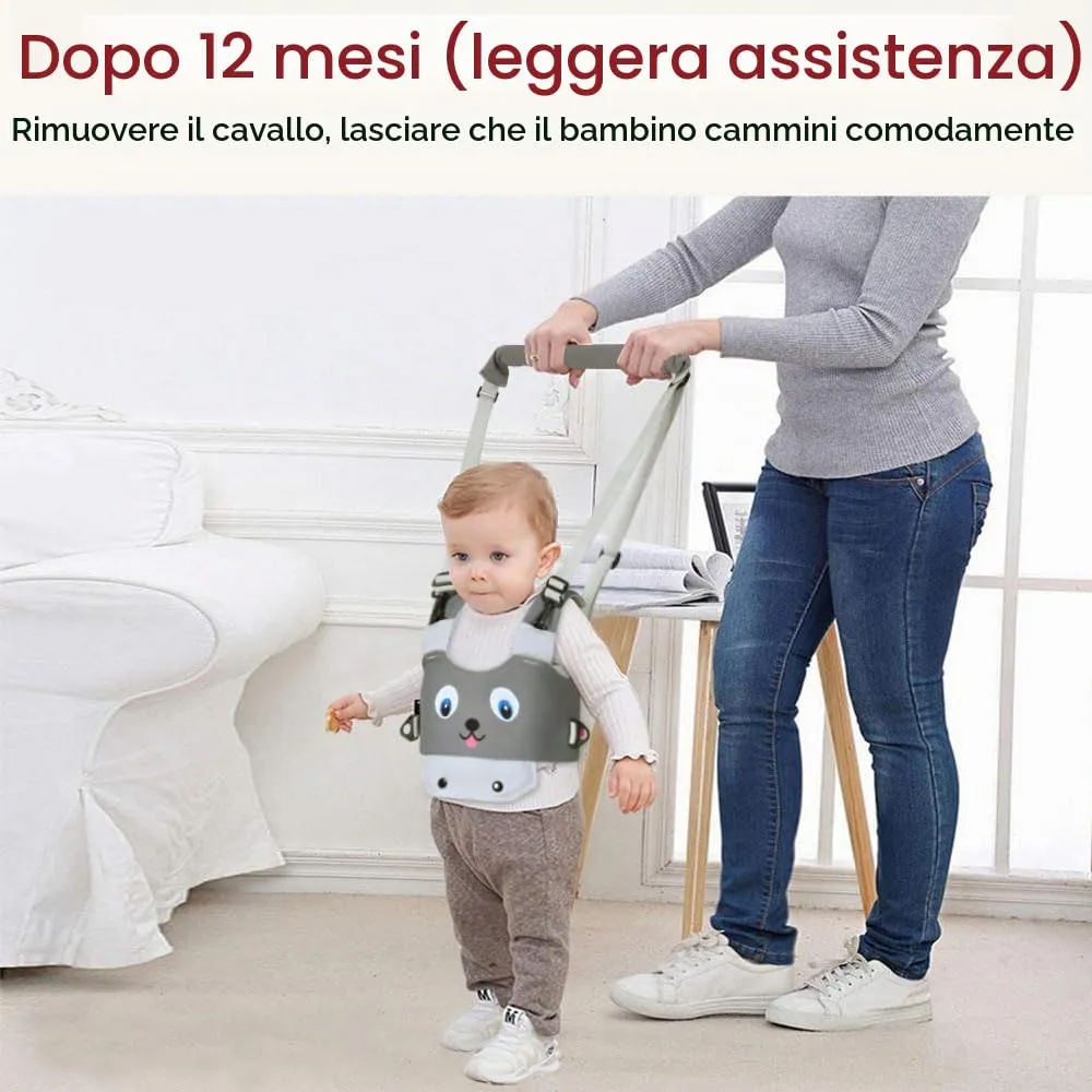 Vicloon Redini Primi Passi Bretelle di Sicurezza per Bambino, Assistente per Camminare Detachable, Cintura Protettiva Sostegno Portatile (Grigio) - immagine 6