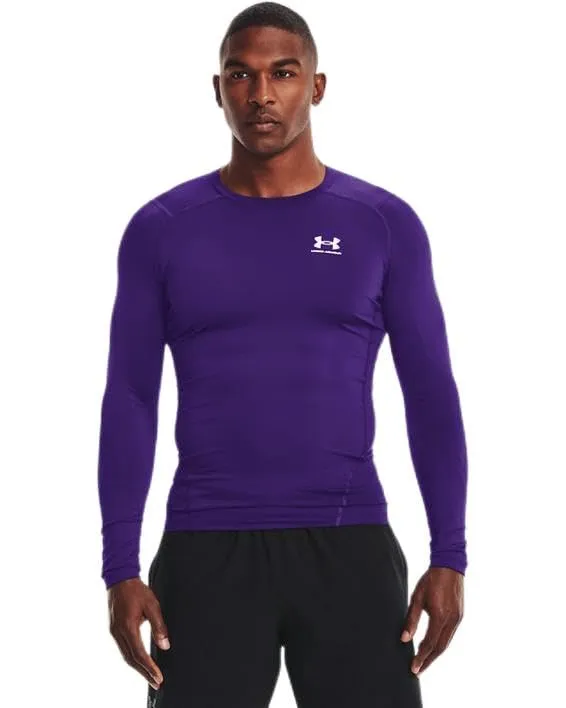 Under Armour HeatGear Hybrid da Uomo, Viola Scuro/Bianco, 3XL Tall - immagine 1