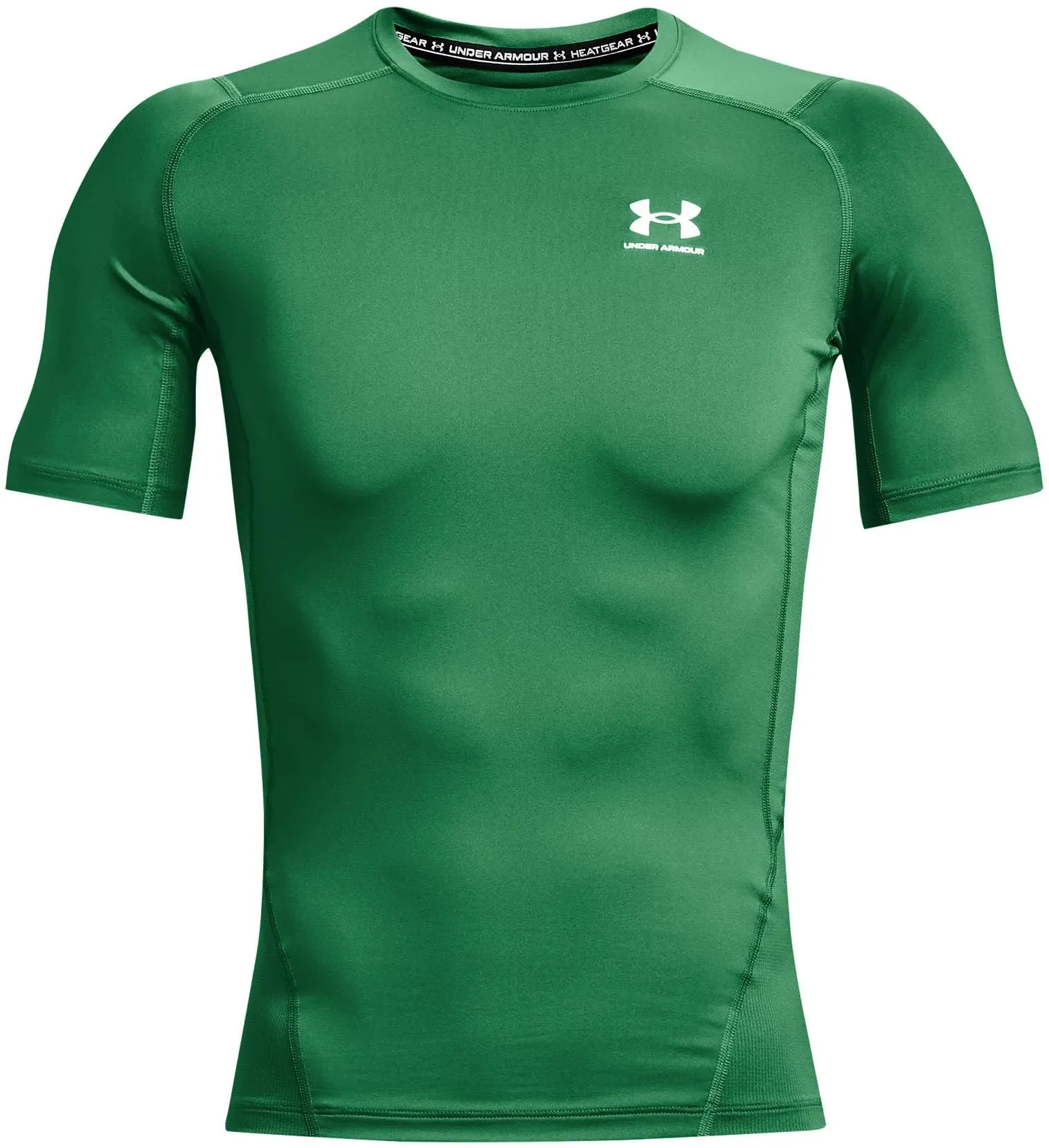 Under Armour UA HG Armour Comp SS Men's Compression Short Sleeve T-Shirt, Black/White, L Tall - immagine 3