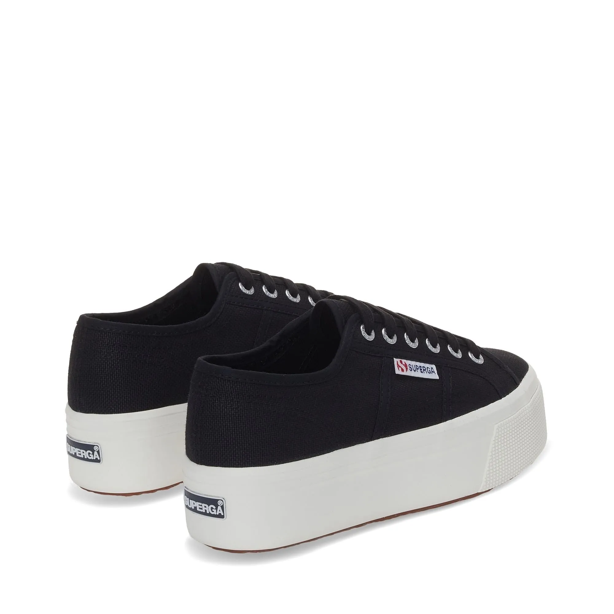 Superga 2790 Platform Sneakers, Nero, Cotone, Taglia 40 - immagine 3