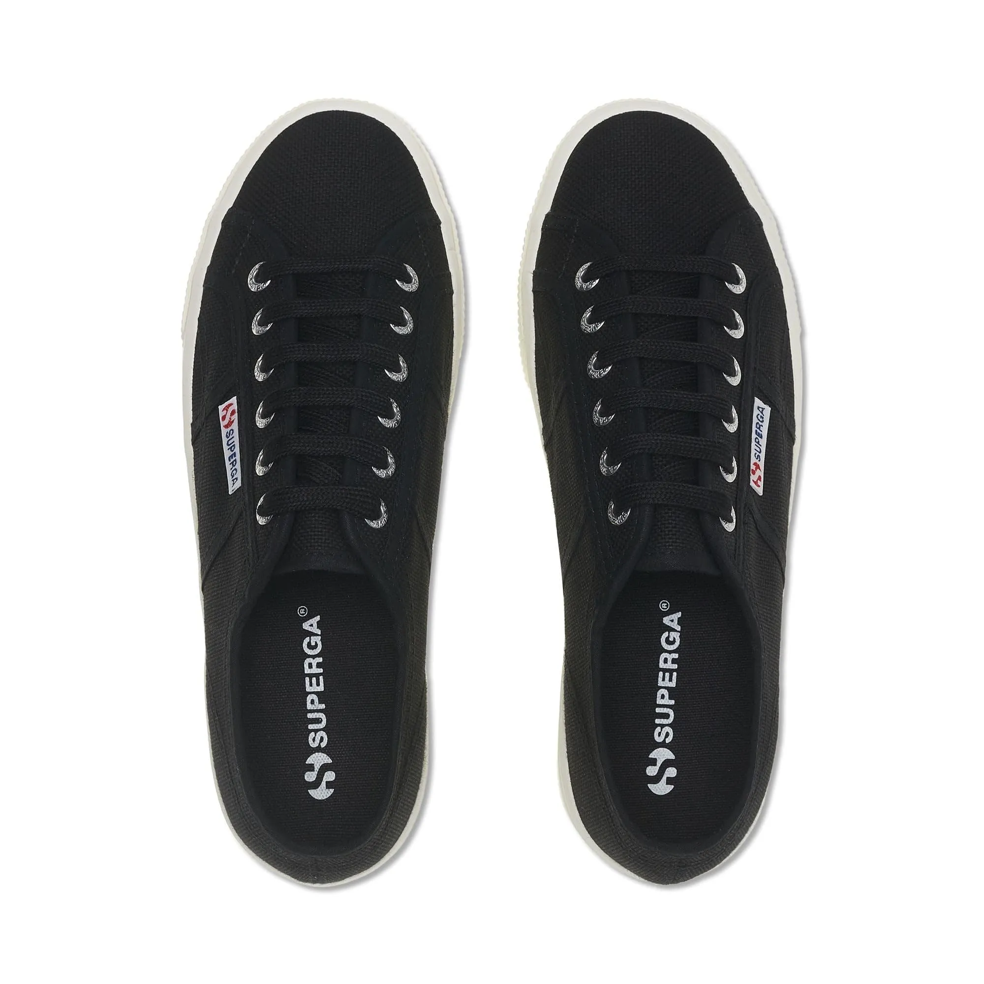 Superga 2790 Platform Sneakers, Nero, Cotone, Taglia 40 - immagine 4