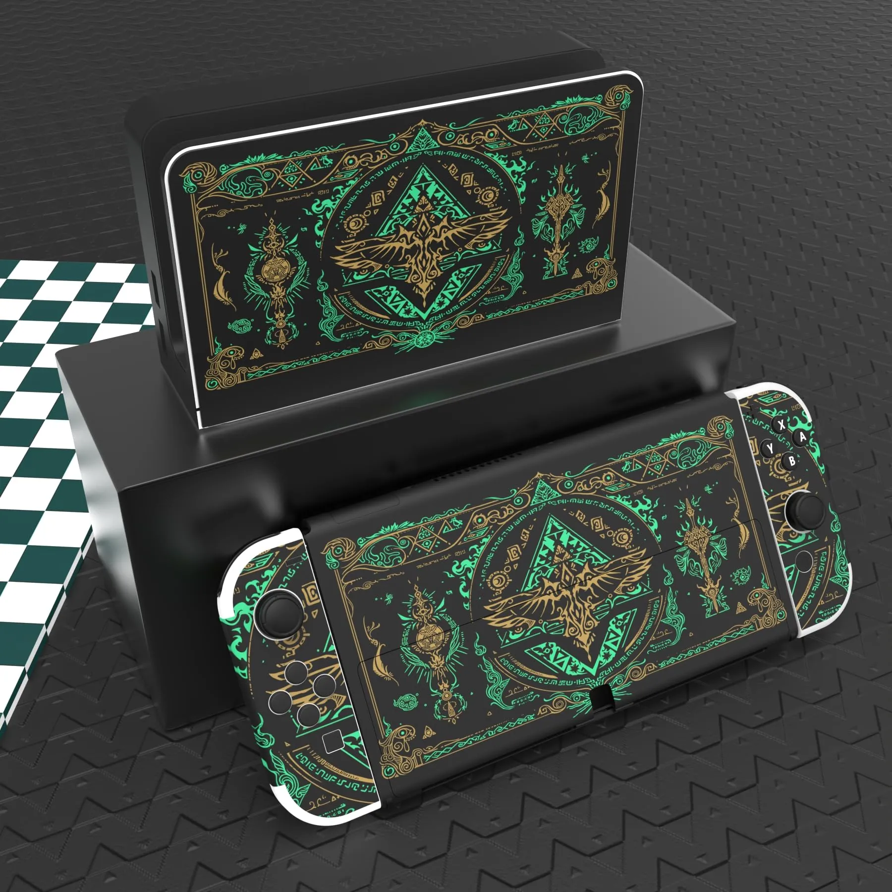 playvital Adesivo per Nintendo Switch OLED, Totem del Regno - immagine 2