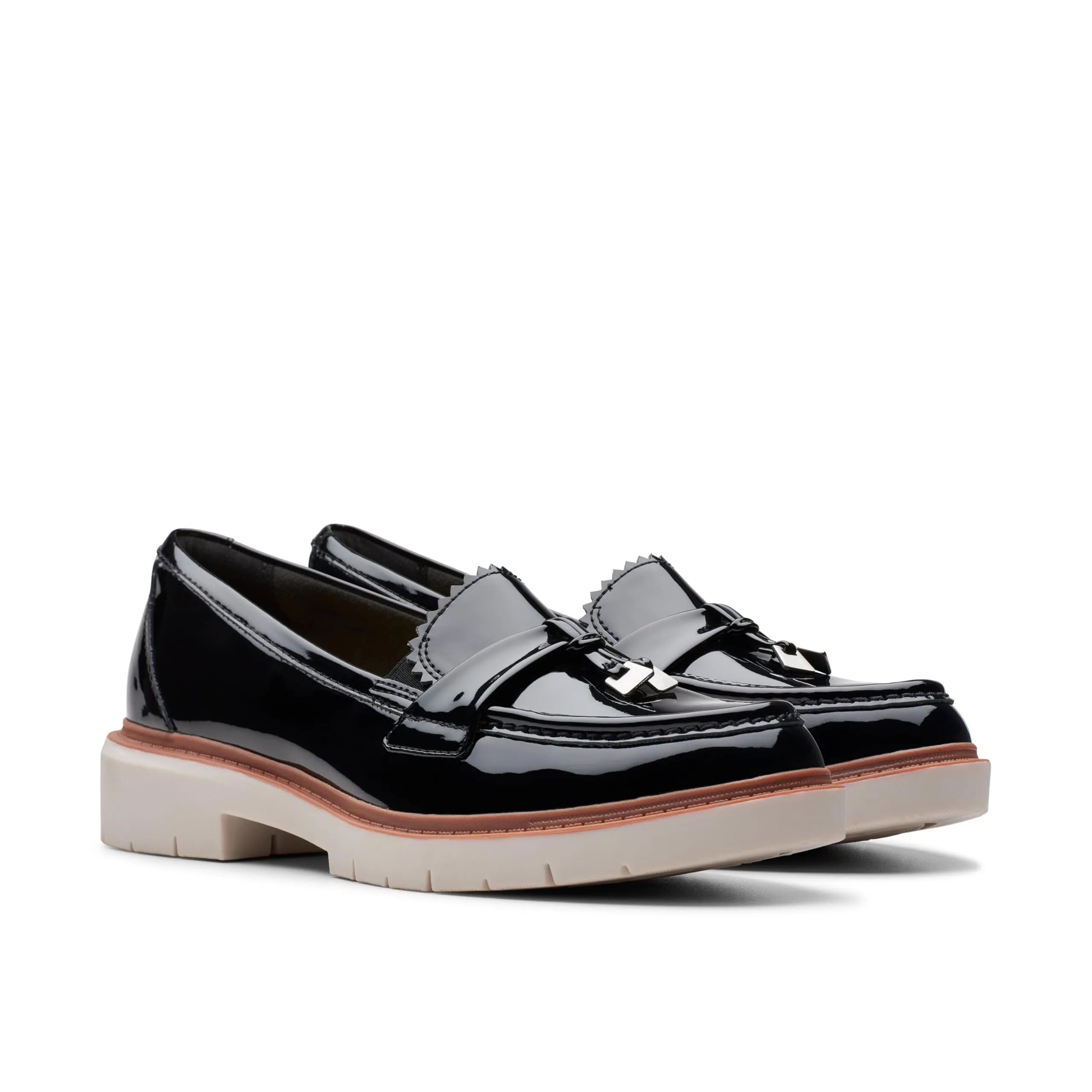 Clarks Westlynn Bella Mocassini da Donna, Vernice Nera, 41 EU - immagine 5