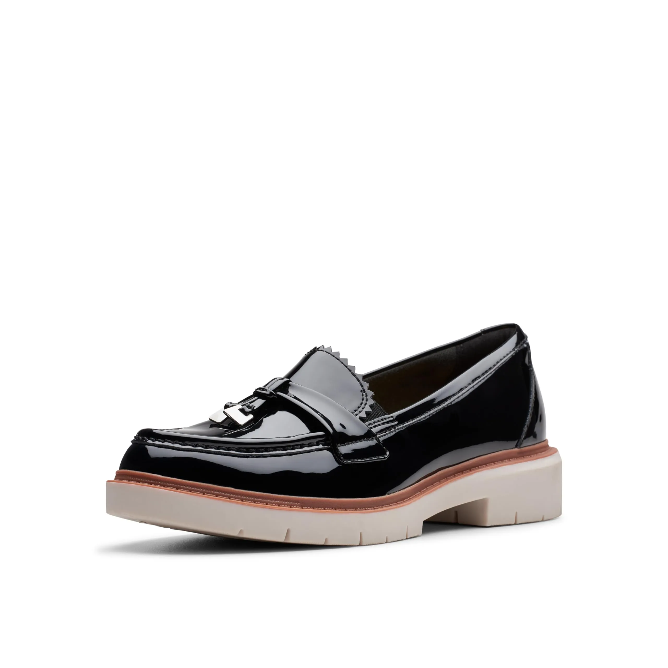 Clarks Westlynn Bella Loafer Donna, Vernice Nera, 39 EU - immagine 1