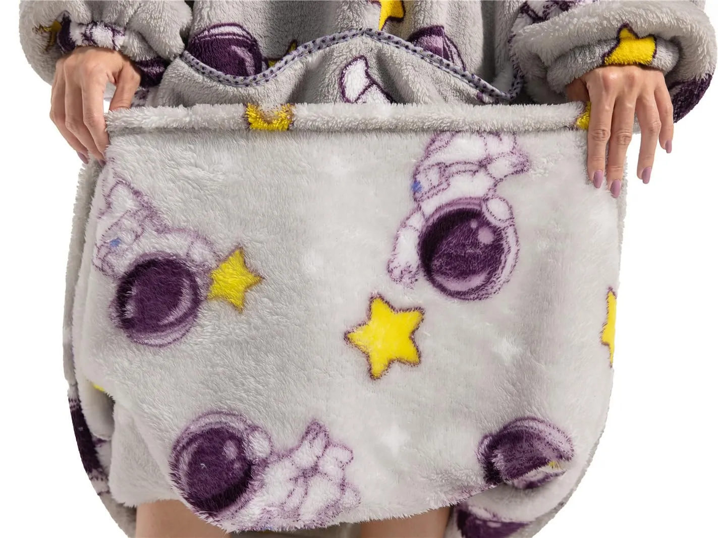 JOREAY Felpa con Cappuccio Coperta Oversize Astronauta per Adulti e Adolescenti - immagine 4
