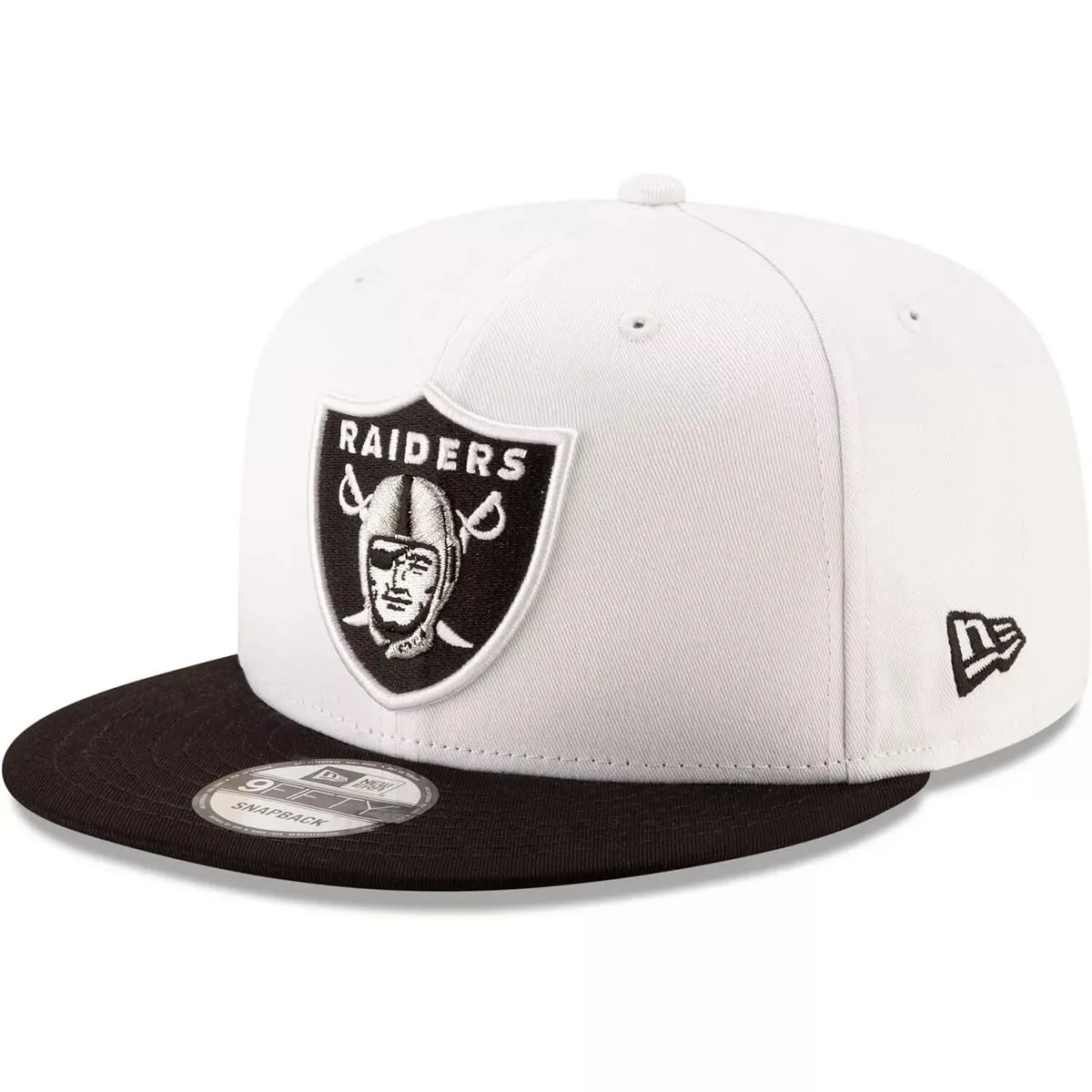 New Era 59Fifty Berretto da Baseball Las Vegas Raiders Bianco/Nero, Taglia Unica - immagine 1