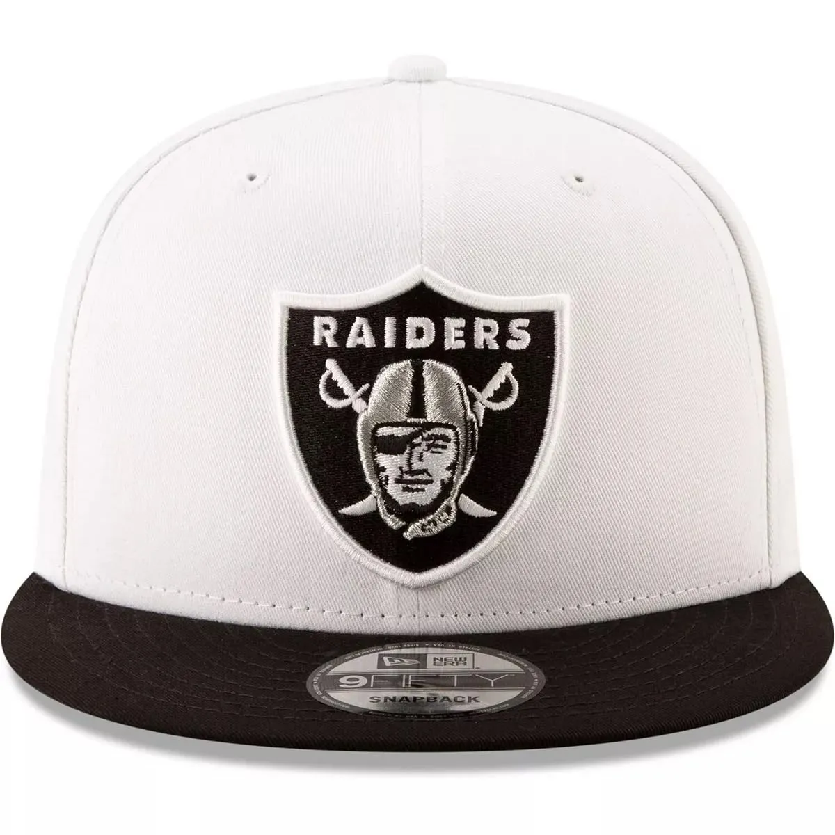 New Era 59Fifty Berretto da Baseball Las Vegas Raiders Bianco/Nero, Taglia Unica - immagine 2