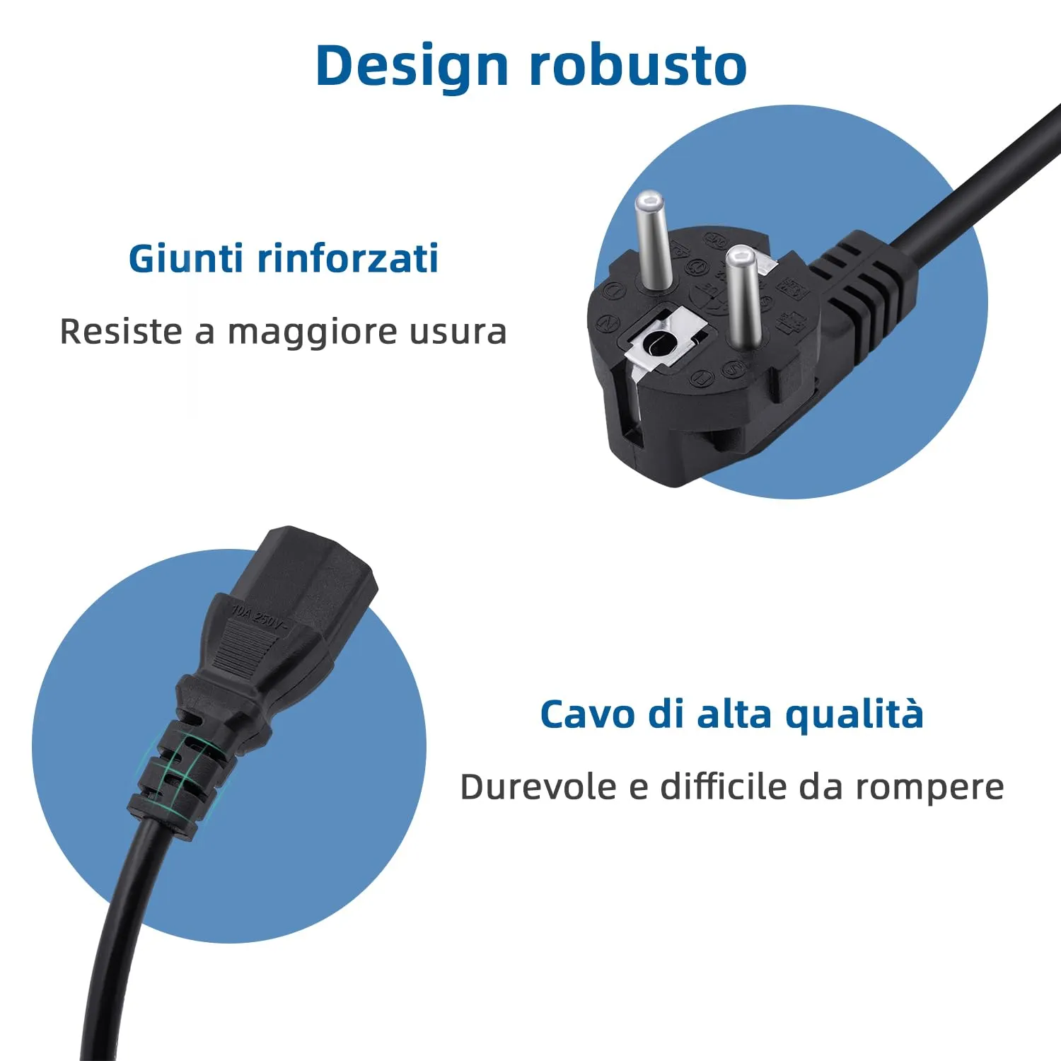 Mcbazel Cavo di Alimentazione C13 1,5m 250V 16A Presa Standard a 3 Pin - immagine 4