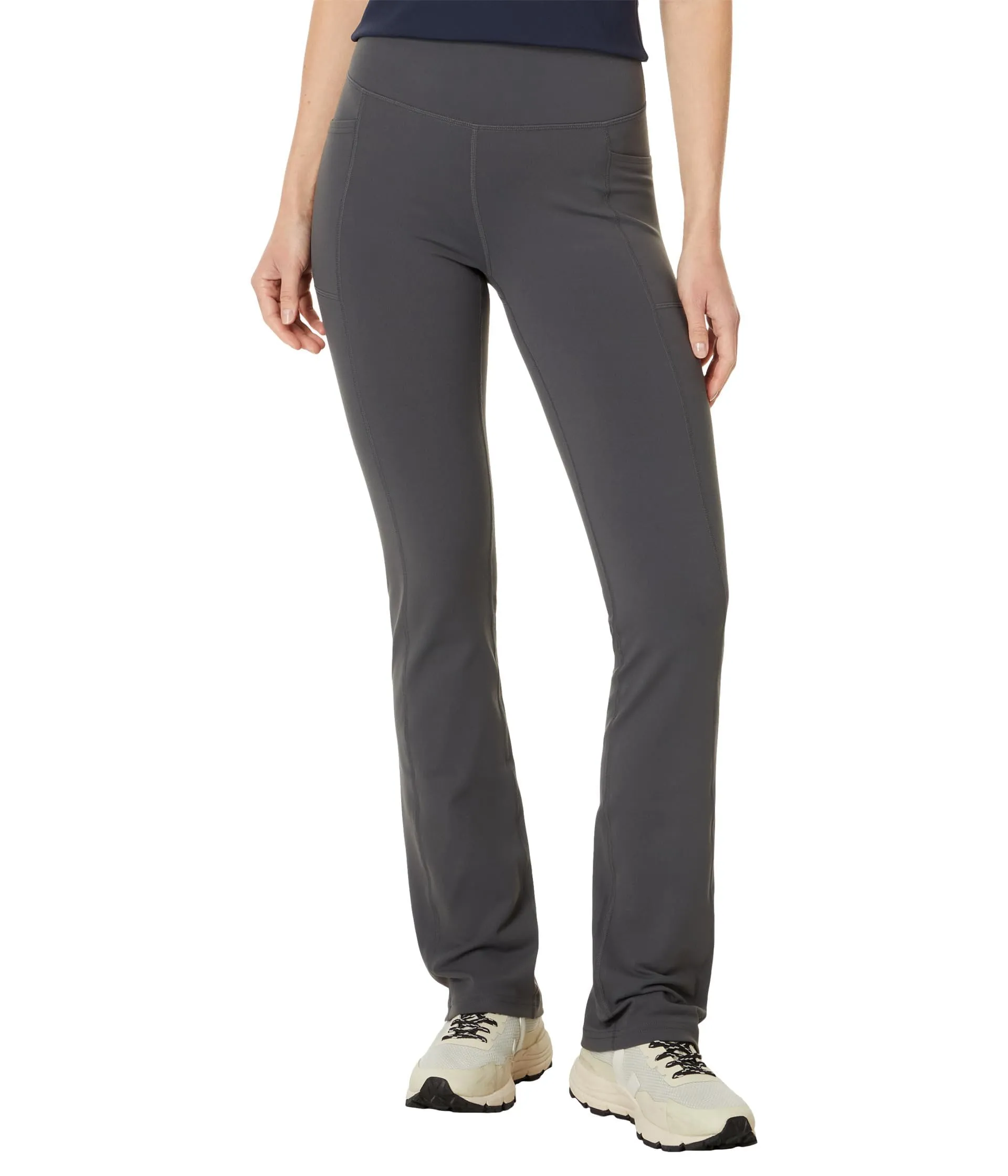 Skechers Pantaloni da donna Go Walk a vita alta, Grigio scuro/nero, S - immagine 1