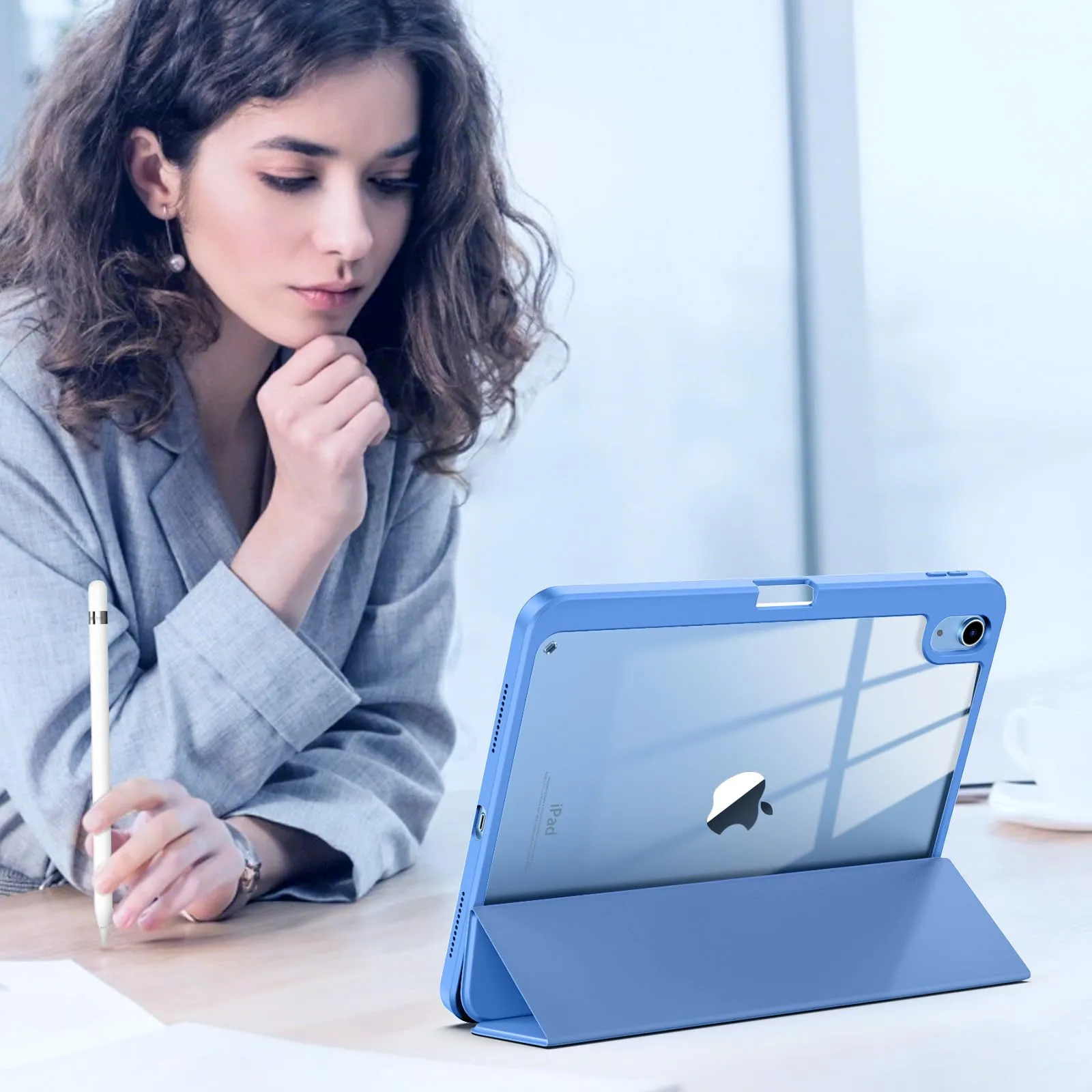 TiMOVO Cover per iPad 11. Gen 11" & 10. Gen 10.9", Blu - immagine 8