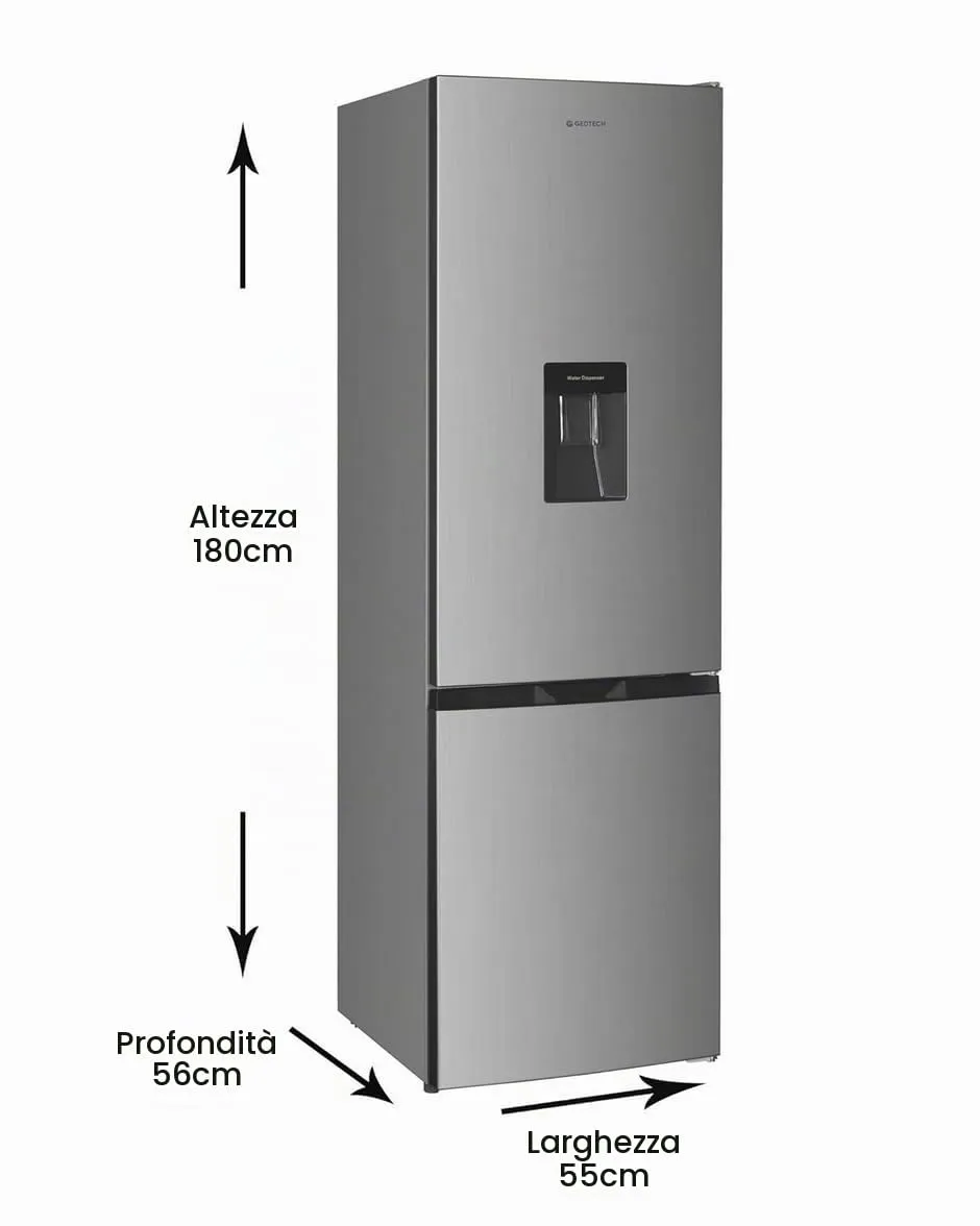 GEDTECH Frigorifero combinato GCB262SL Silver 262L Classe E - immagine 4