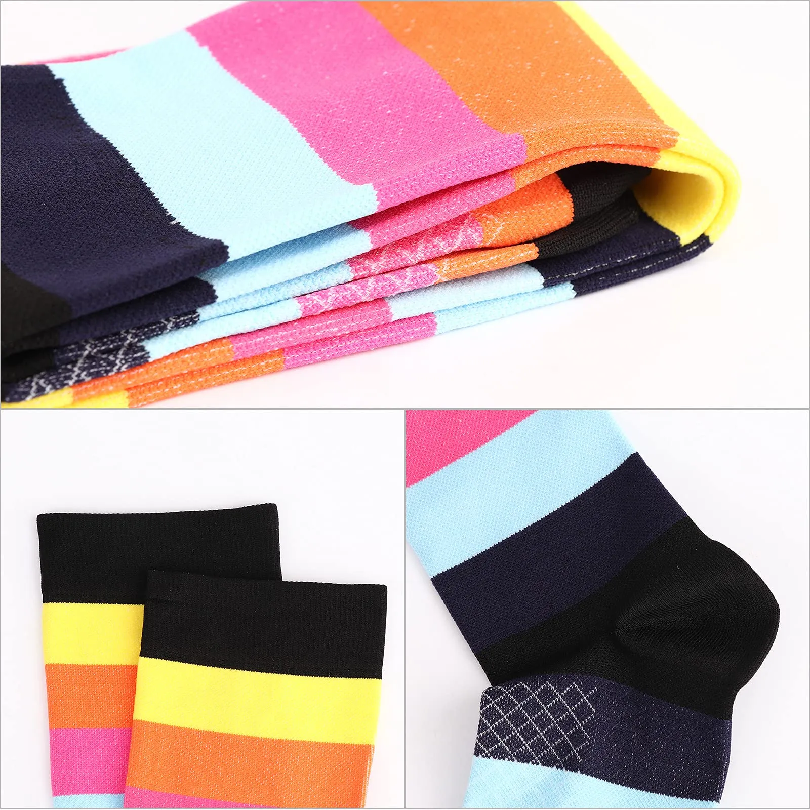 DRESHOW Calze a Compressione per Donna e Uomo, 4 Paia - immagine 5