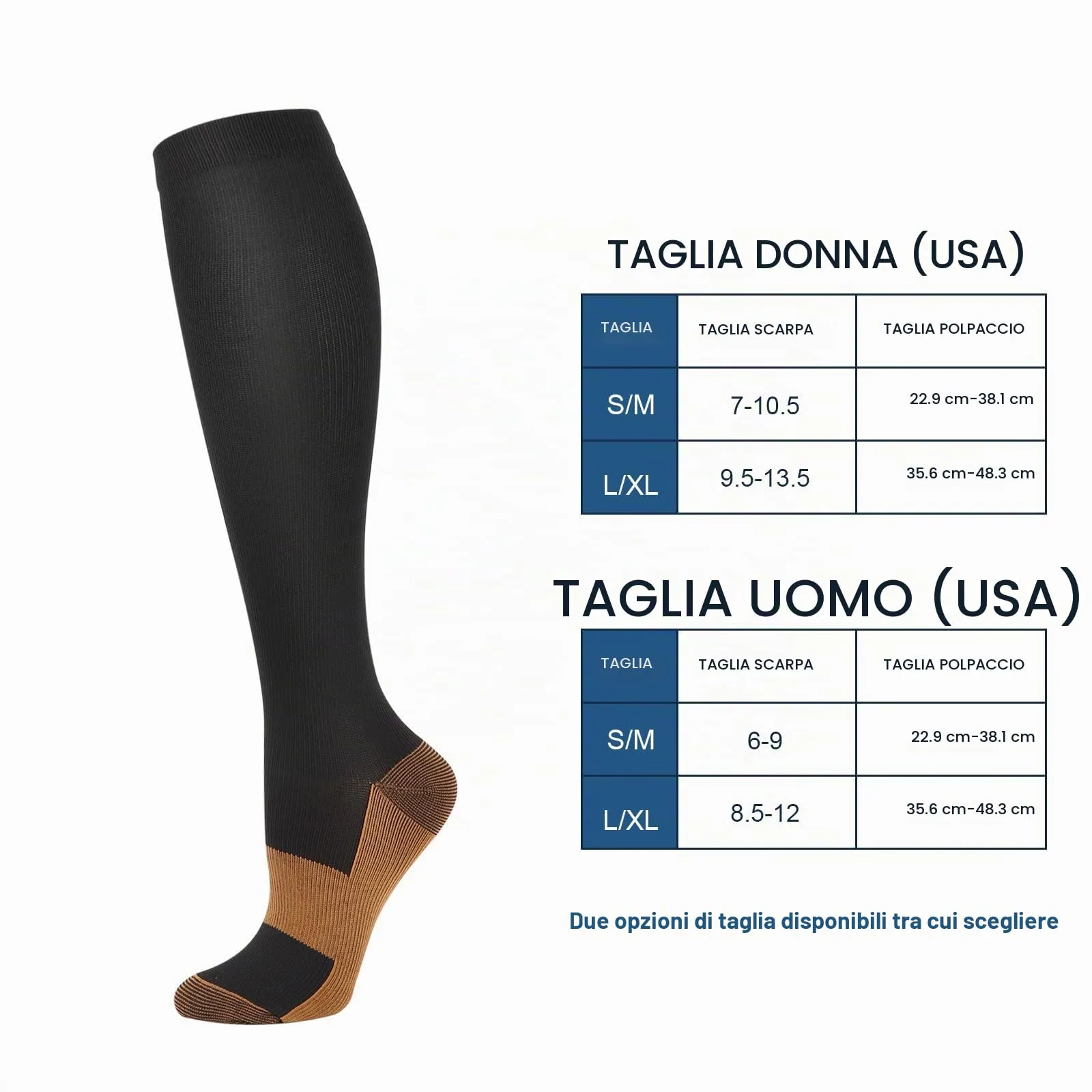 DRESHOW Calze a Compressione per Donna e Uomo, 4 Paia - immagine 5