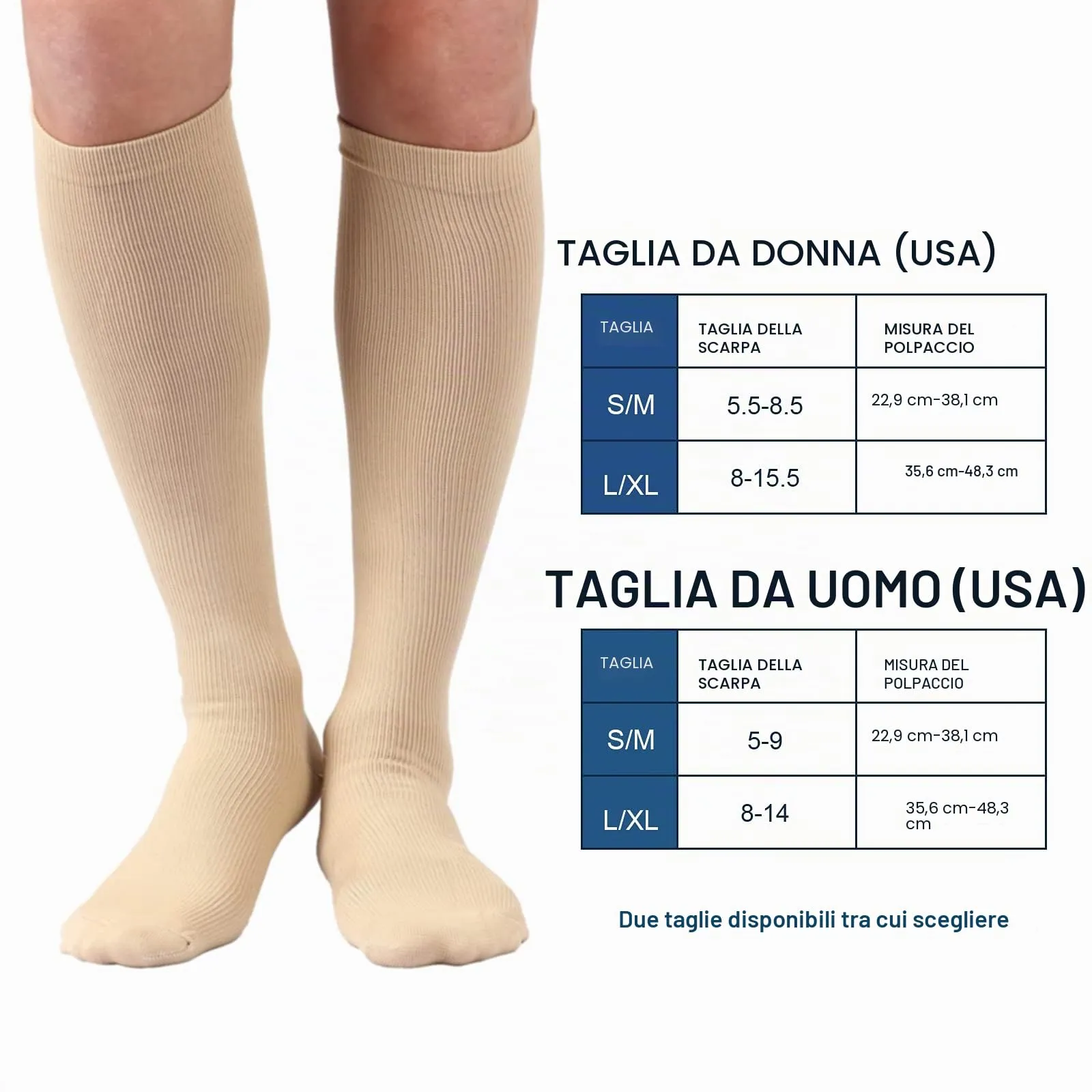 DRESHOW Calze a Compressione per Donna e Uomo, 4 Paia - immagine 4