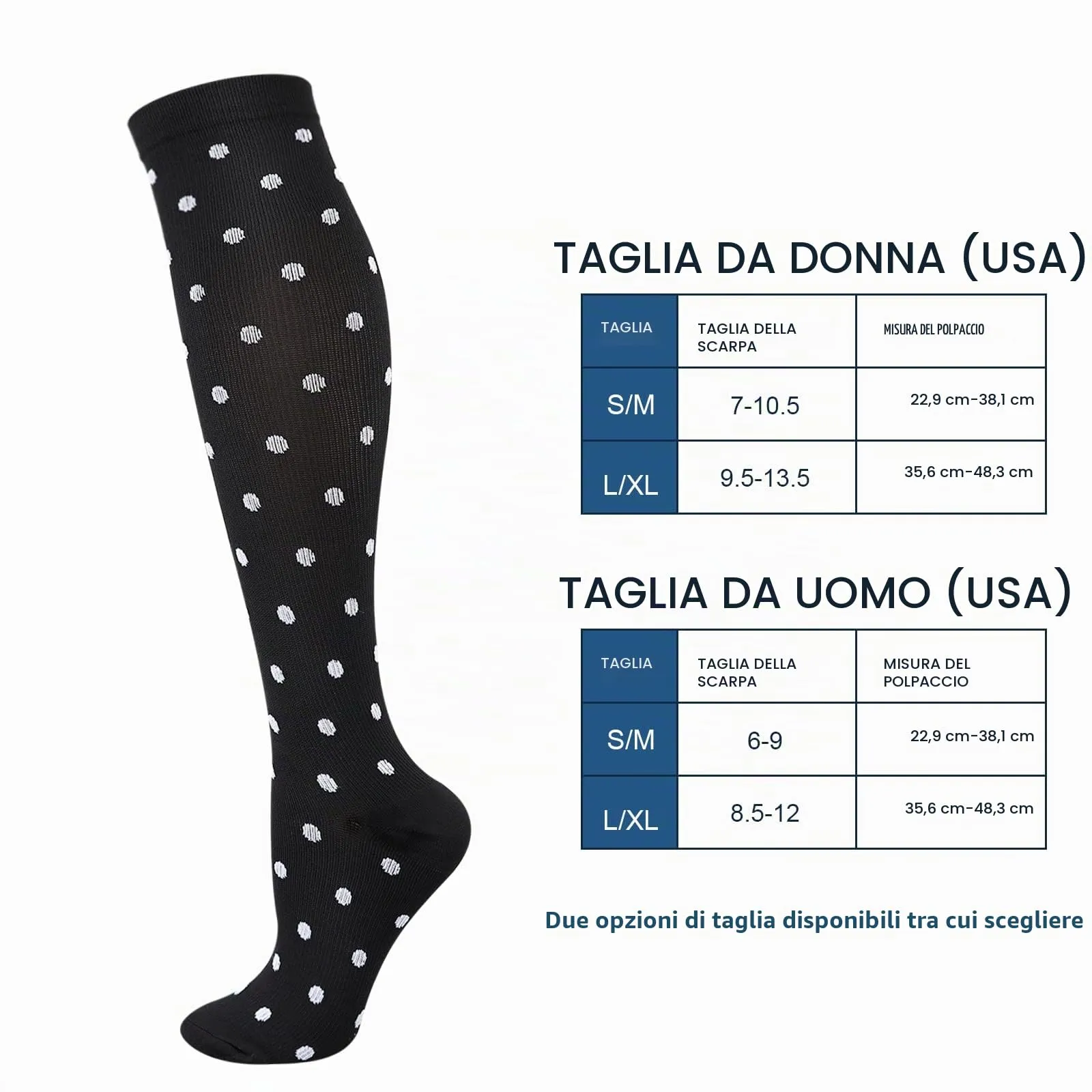 DRESHOW Calze a Compressione per Donna e Uomo, 4 Paia - immagine 4