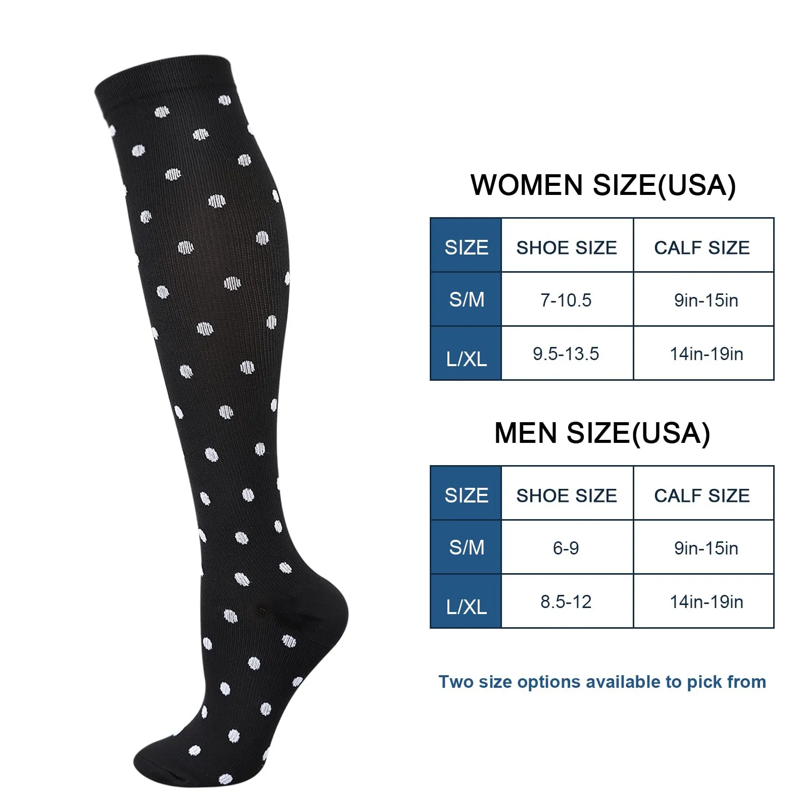 DRESHOW Calze a Compressione per Donna e Uomo, 4 Paia - immagine 5