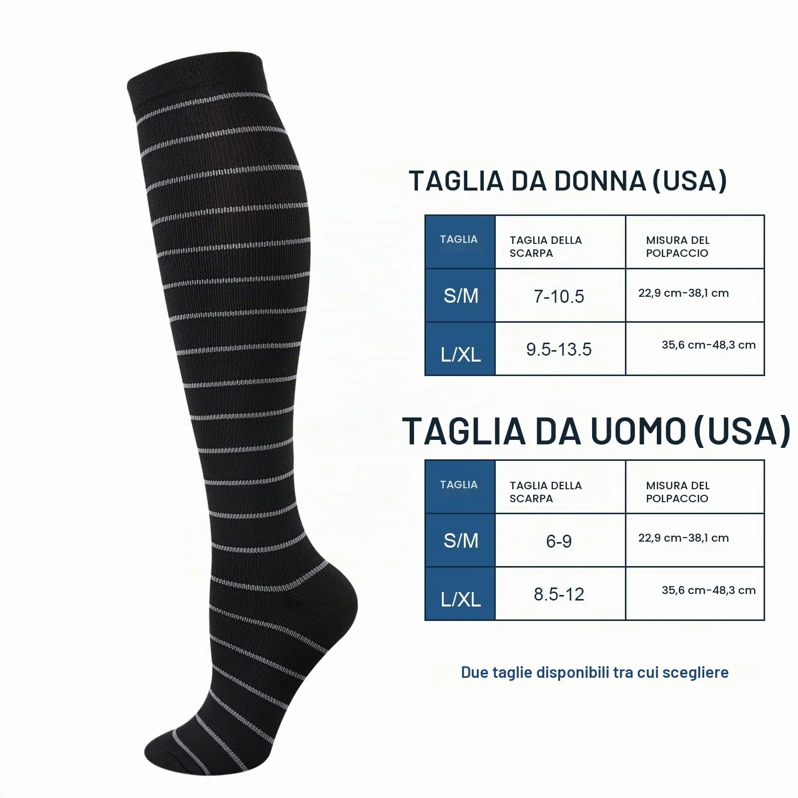 DRESHOW Calze a Compressione per Donna e Uomo, 4 Paia - immagine 3