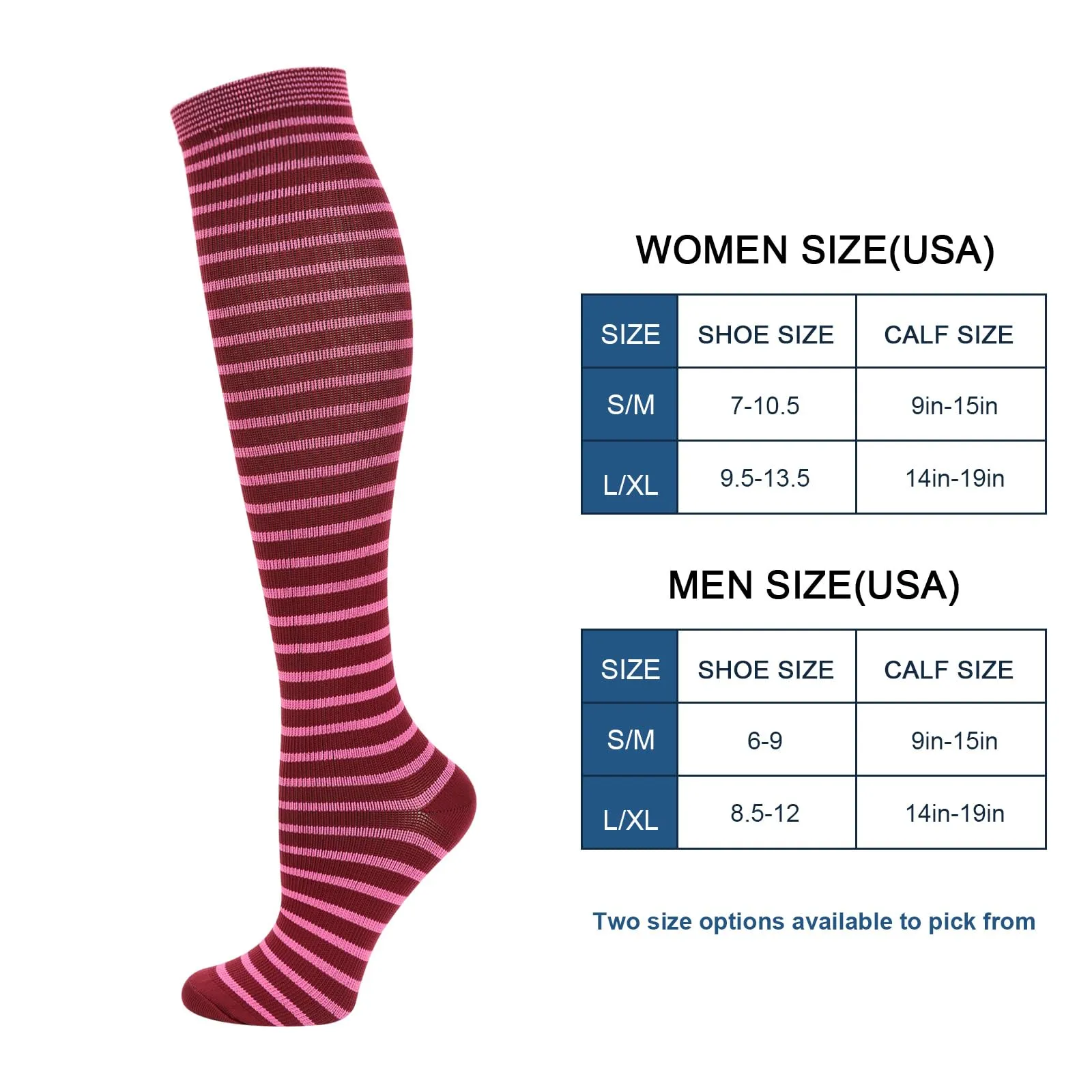 DRESHOW Calze a Compressione per Donna e Uomo, 4 Paia - immagine 5