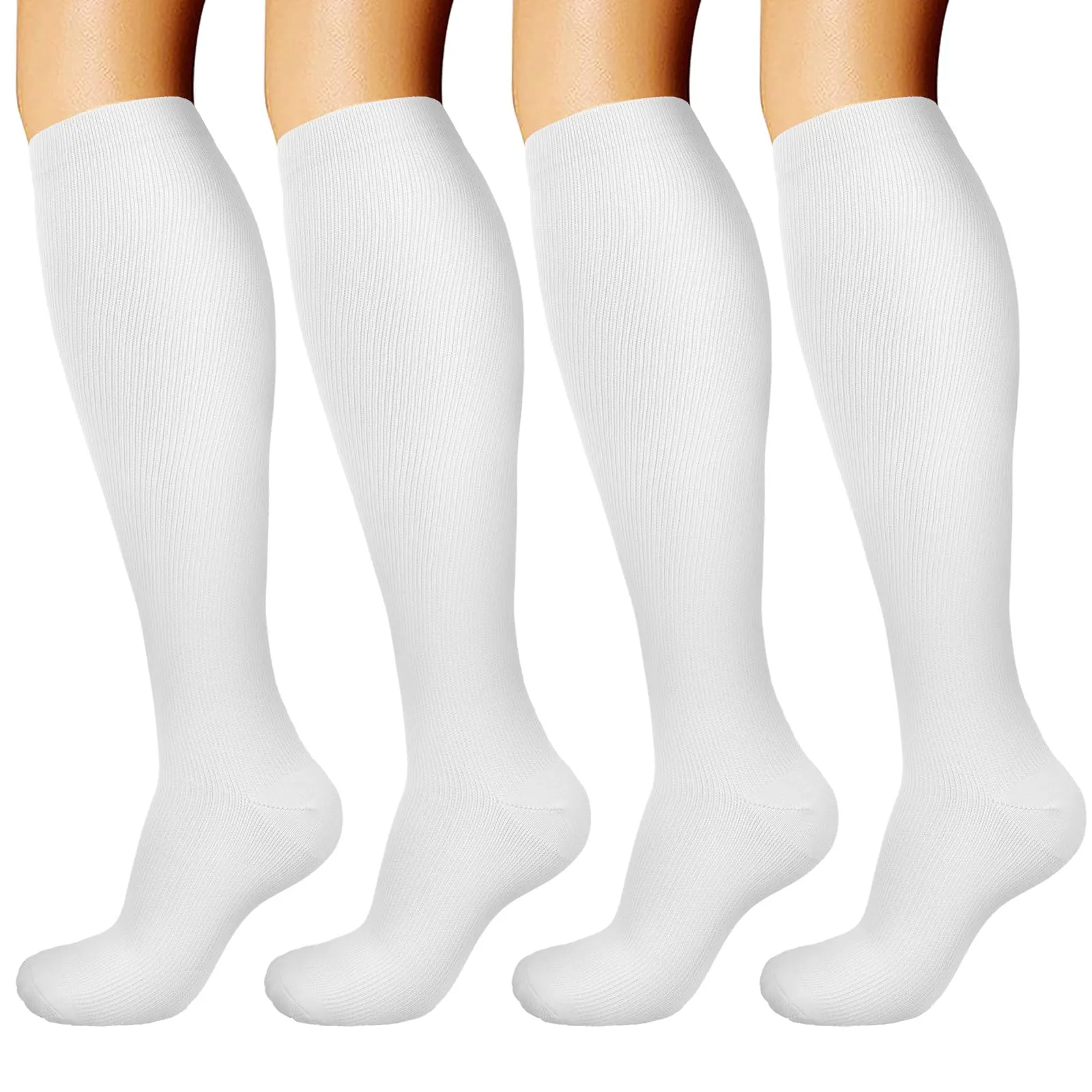 DRESHOW Calze a Compressione per Donna e Uomo, 4 Paia - immagine 1