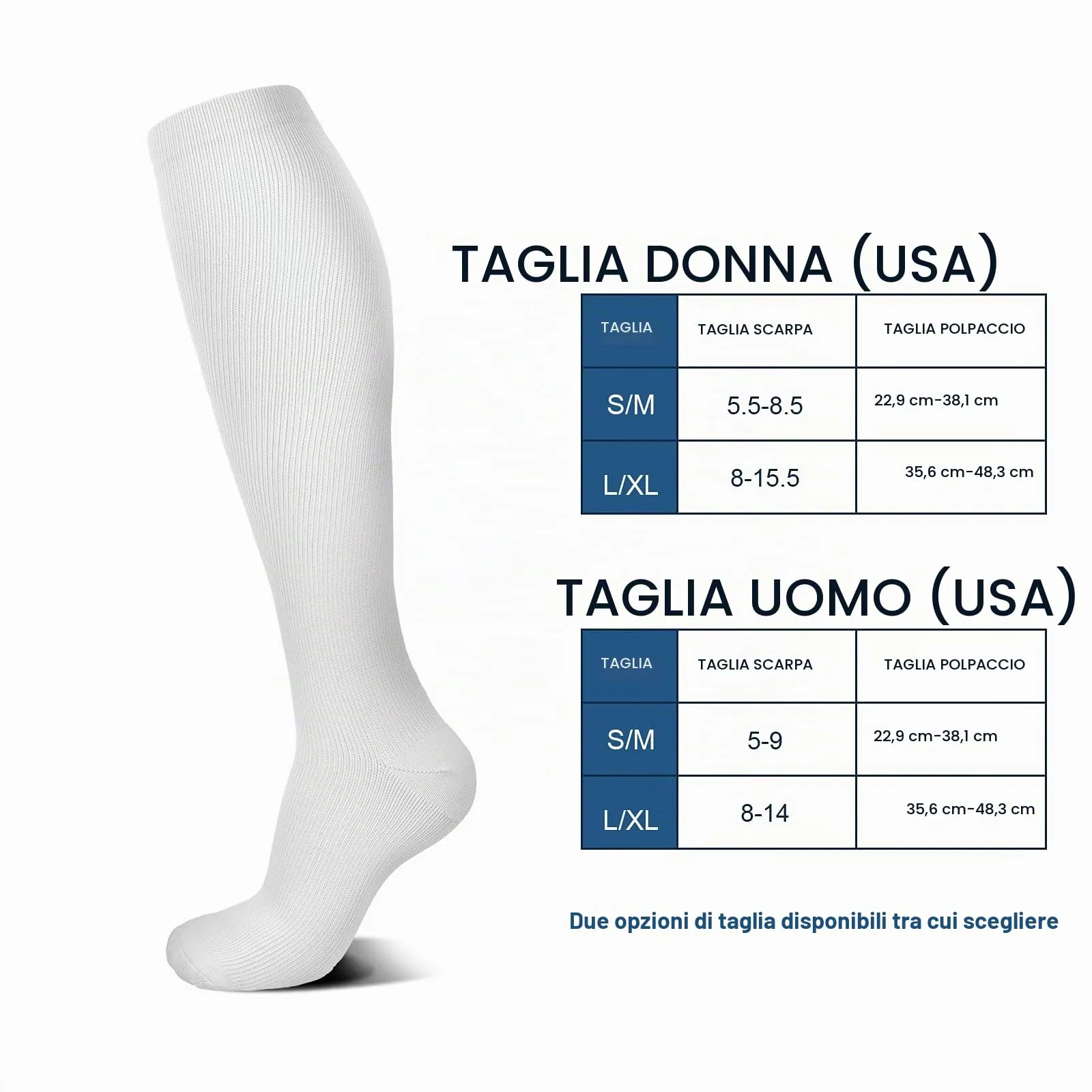 DRESHOW Calze a Compressione per Donna e Uomo, 4 Paia - immagine 5