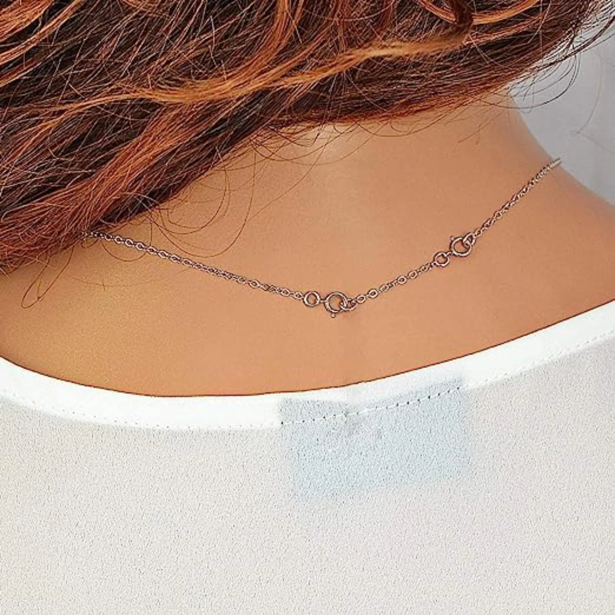 LANCHARMED Catene Estensione in Argento Sterling 925 per Collane e Bracciali Donna, 5 cm, Set da 3 pezzi - immagine 4