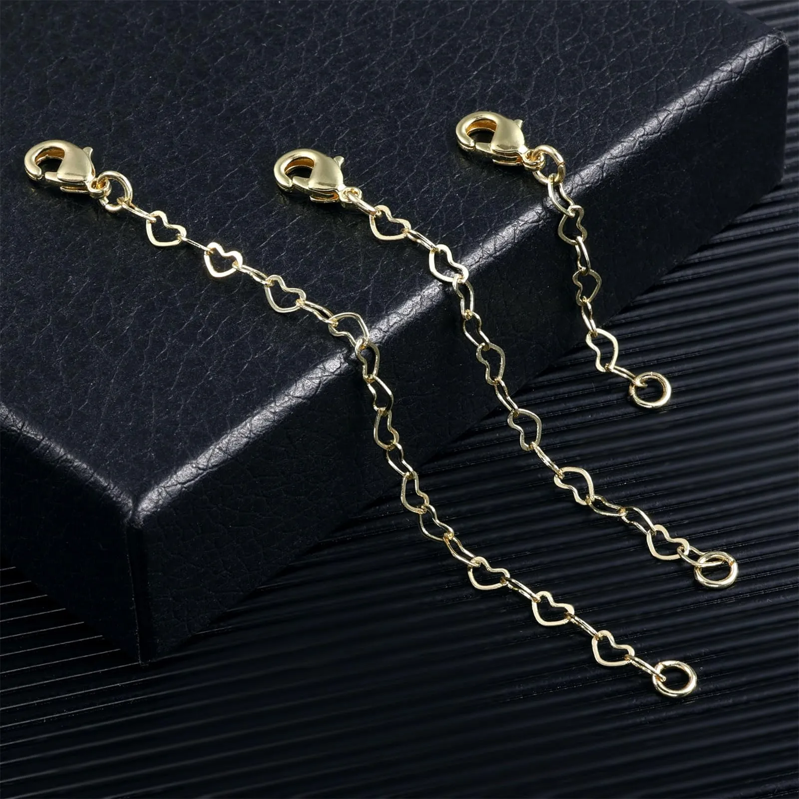 LANCHARMED Catene Estensione in Oro 14K per Collane e Bracciali Donna, 3 Pezzi (1, 2, 3 pollici) - immagine 2
