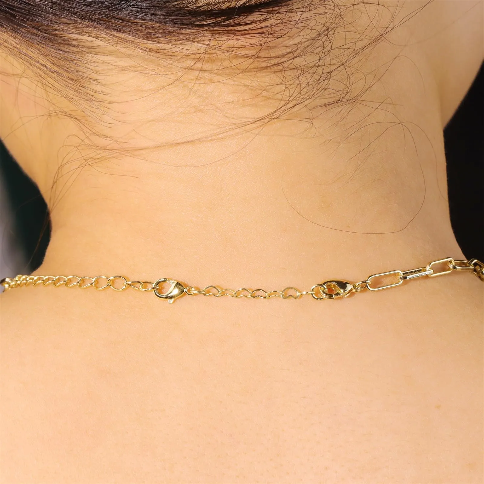 LANCHARMED Catene Estensione in Oro 14K per Collane e Bracciali Donna, 3 Pezzi (1, 2, 3 pollici) - immagine 4