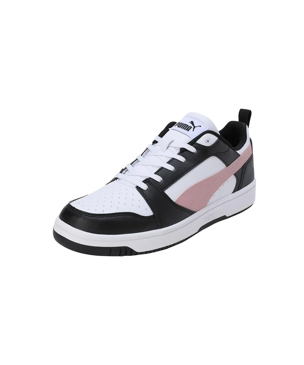 Puma Rebound V6 Low Men's Sneakers, White Future Pink Black, 44.5 EU - immagine 1