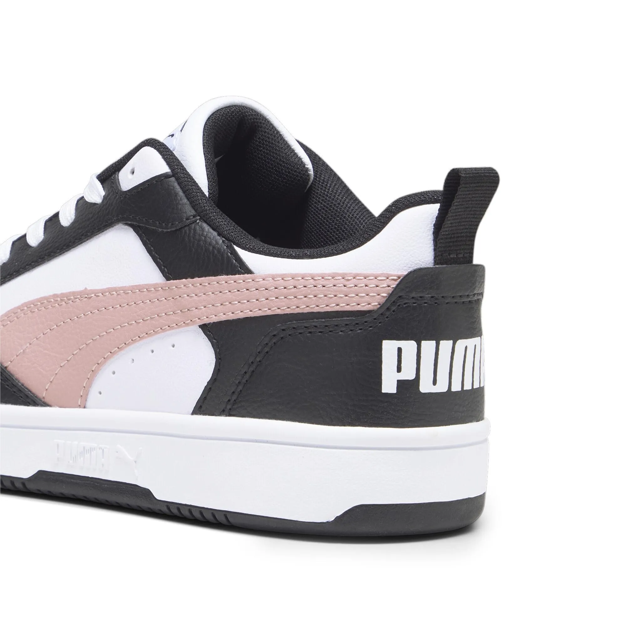 Puma Rebound V6 Low Scarpe Sportive Unisex Adulto, Bianco Futuro Rosa Nero, 37.5 EU - immagine 4