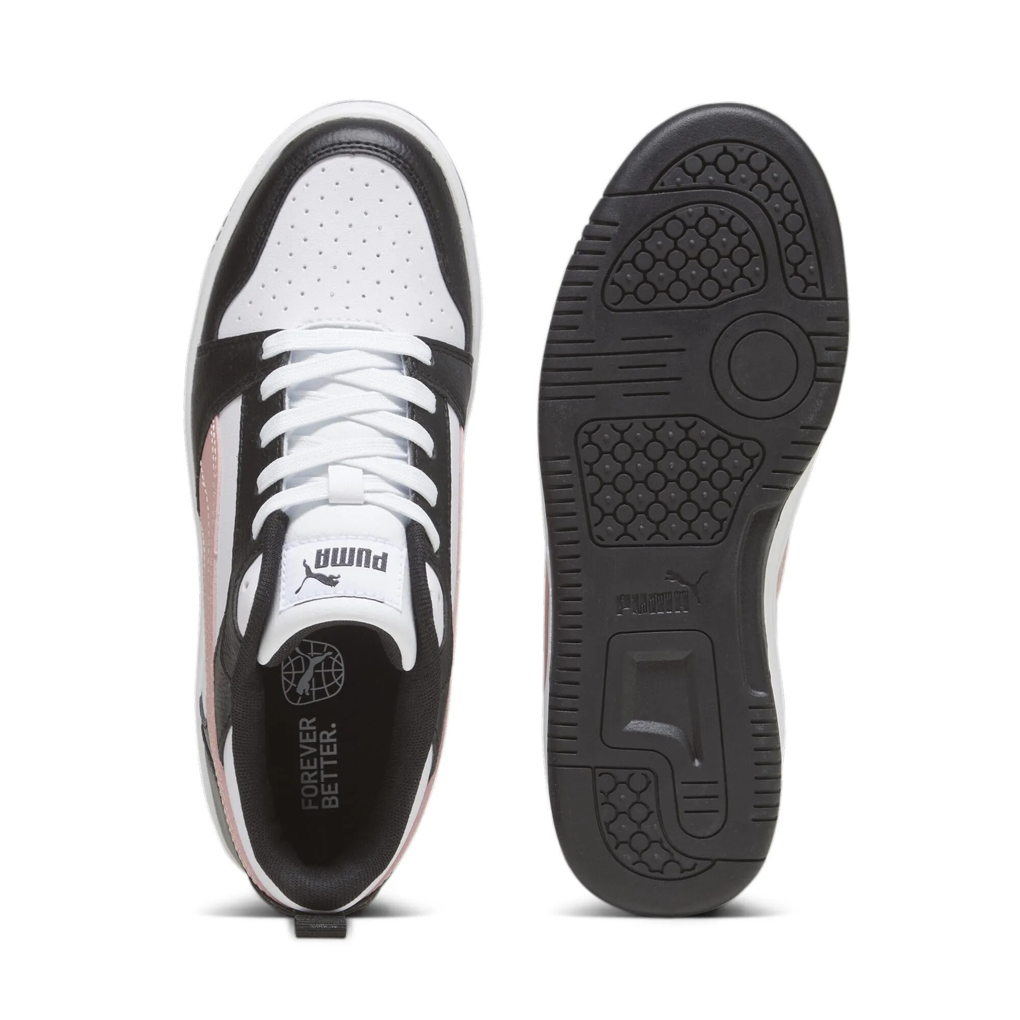 Puma Rebound V6 Low Scarpe Sportive Unisex Adulto, Bianco Futuro Rosa Nero, 37.5 EU - immagine 6