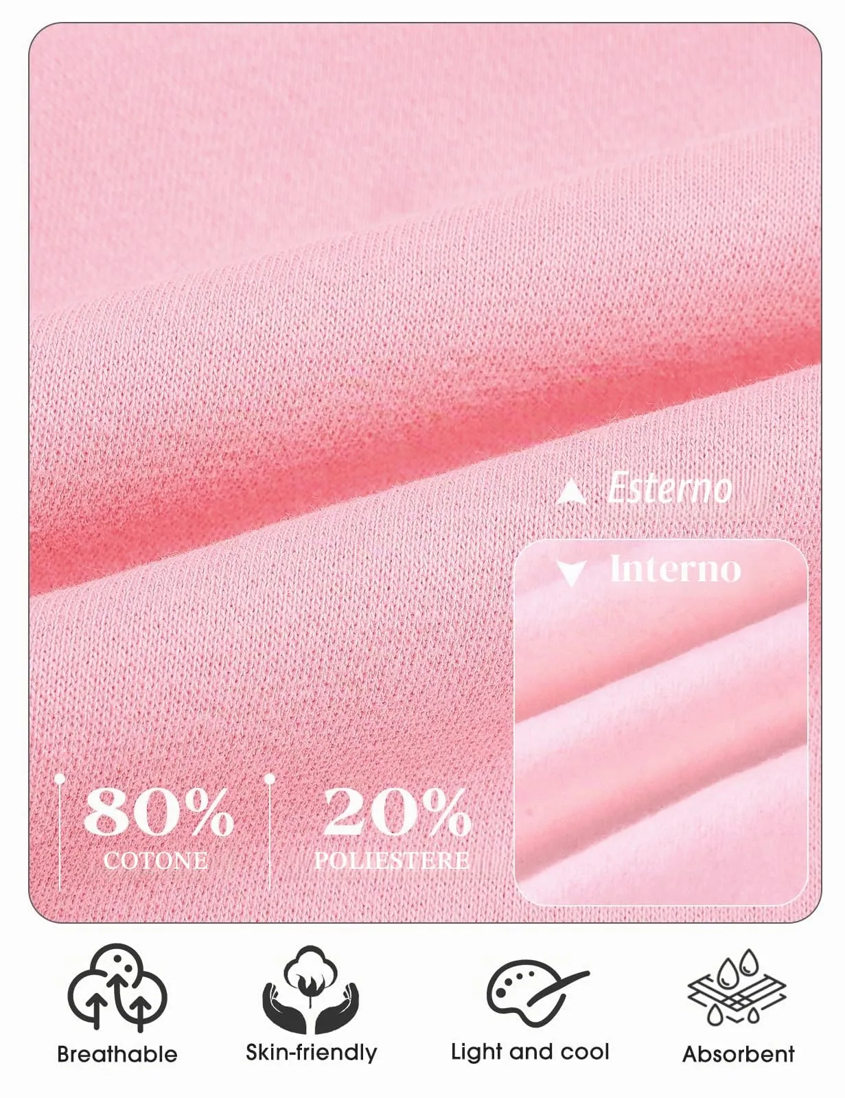Tuopuda Felpa con Cappuccio e Zip in Pile da Donna, Rosa, XL - immagine 4