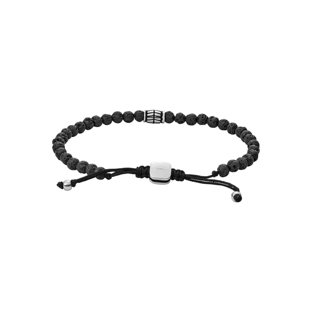 Fossil Bracciale Semi-Prezioso Uomo Nero JF02887040 - immagine 3